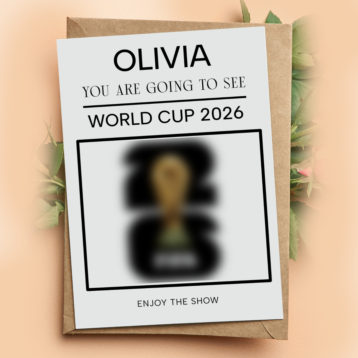 YOU'RE GOING TO SEE WOLRD CUP 2026 PERSONALISED GIFT BIRTHDAY CARD
