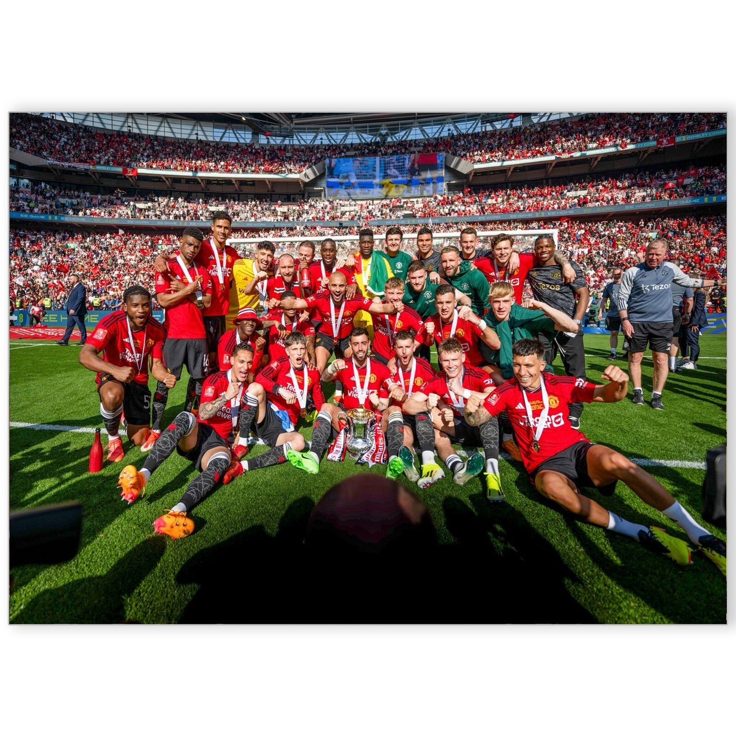 MANCHESTER UNITED FA CUP WINNERS POSTER A5 A4 A3 SIZE BUY 2 GET 2 FREE FOOTBALL