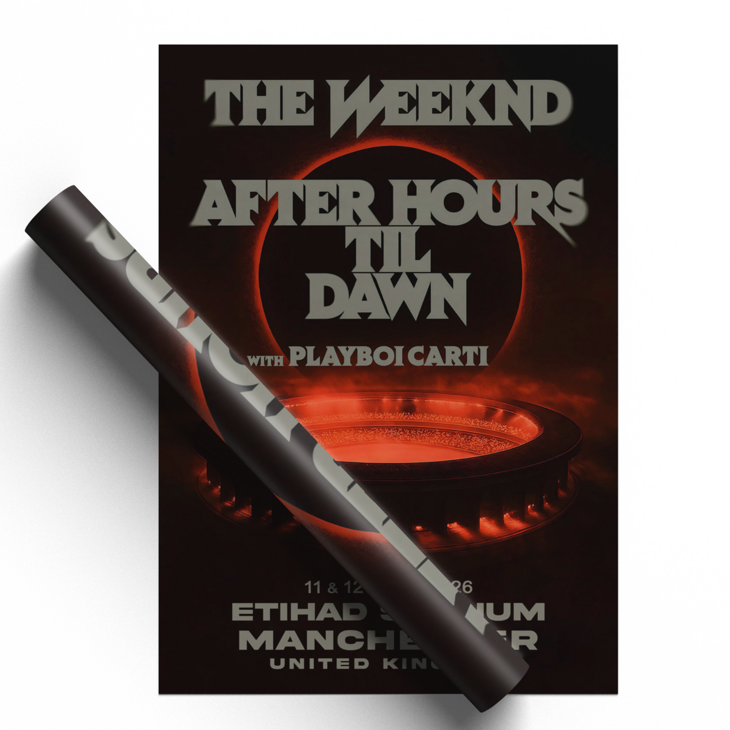 The Weeknd Poster 2026 Manchester Concert Poster For The Weeknd Fans Concert
