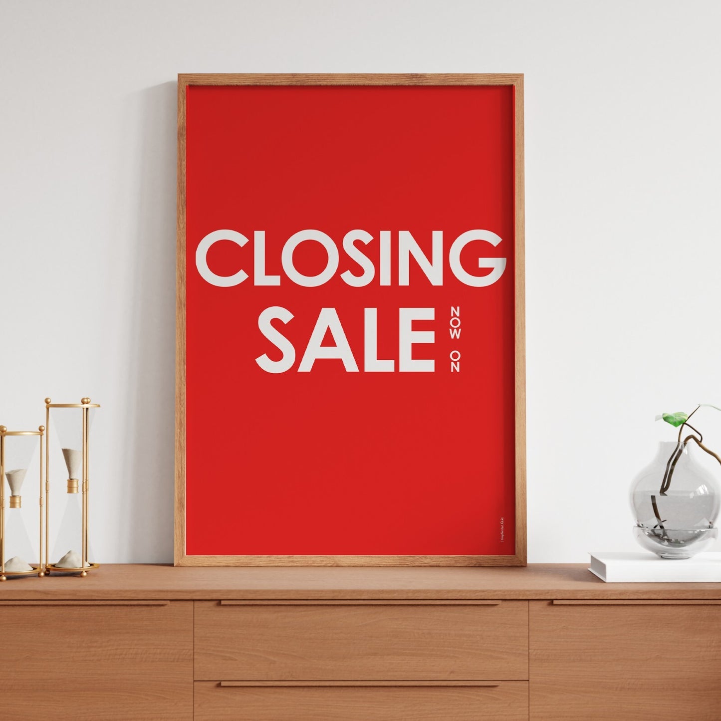 Shop Sale Advertising Poster Sign Closing Down Sale Poster Window Sign A5-A3