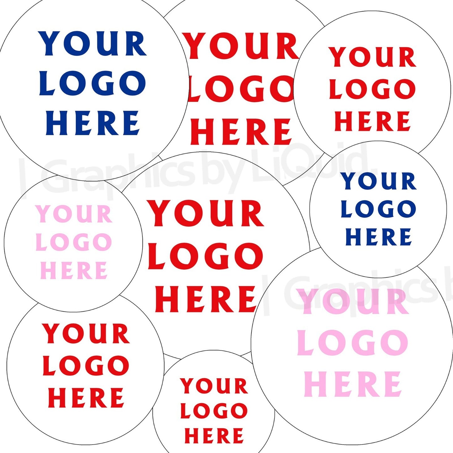 Personalised Customised Logo Stickers Labels Walls Jars Windows For Businesses