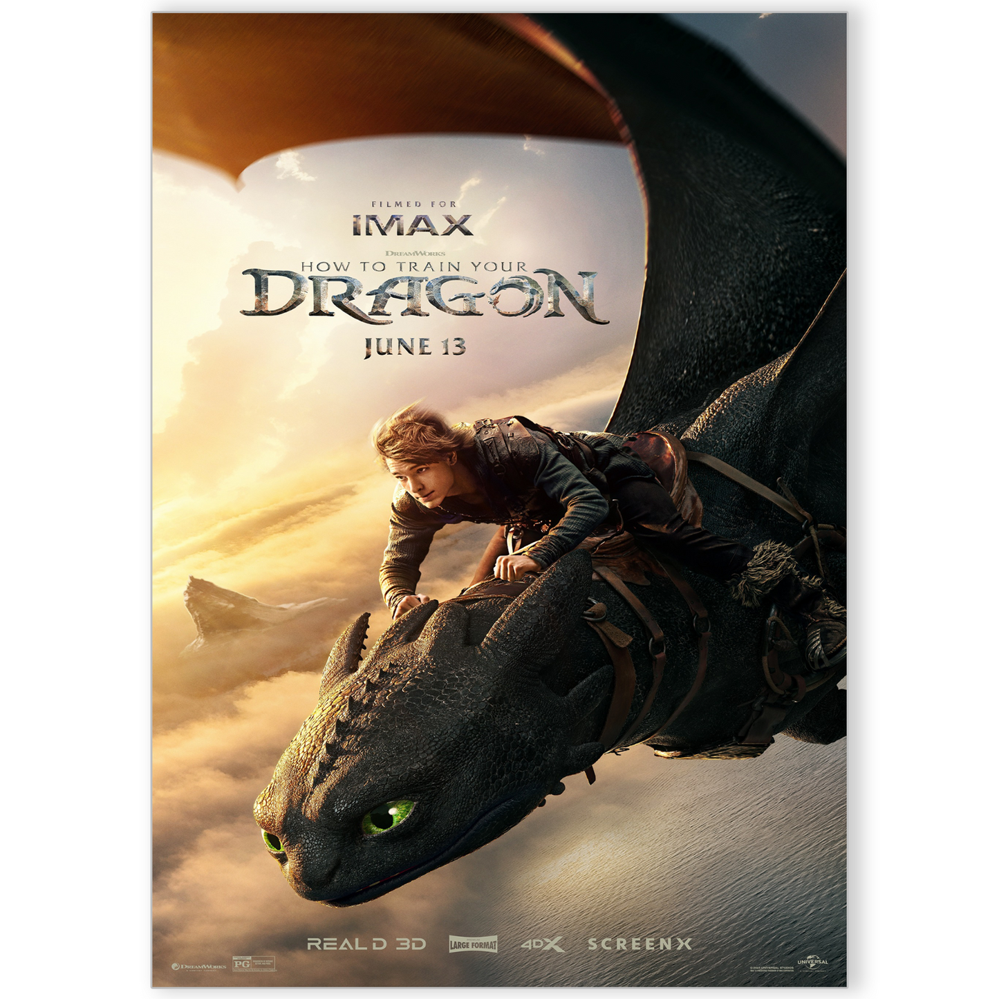 How to Train Your Dragon 2025 Movie Poster Print A5 A4 A3 Official Poster