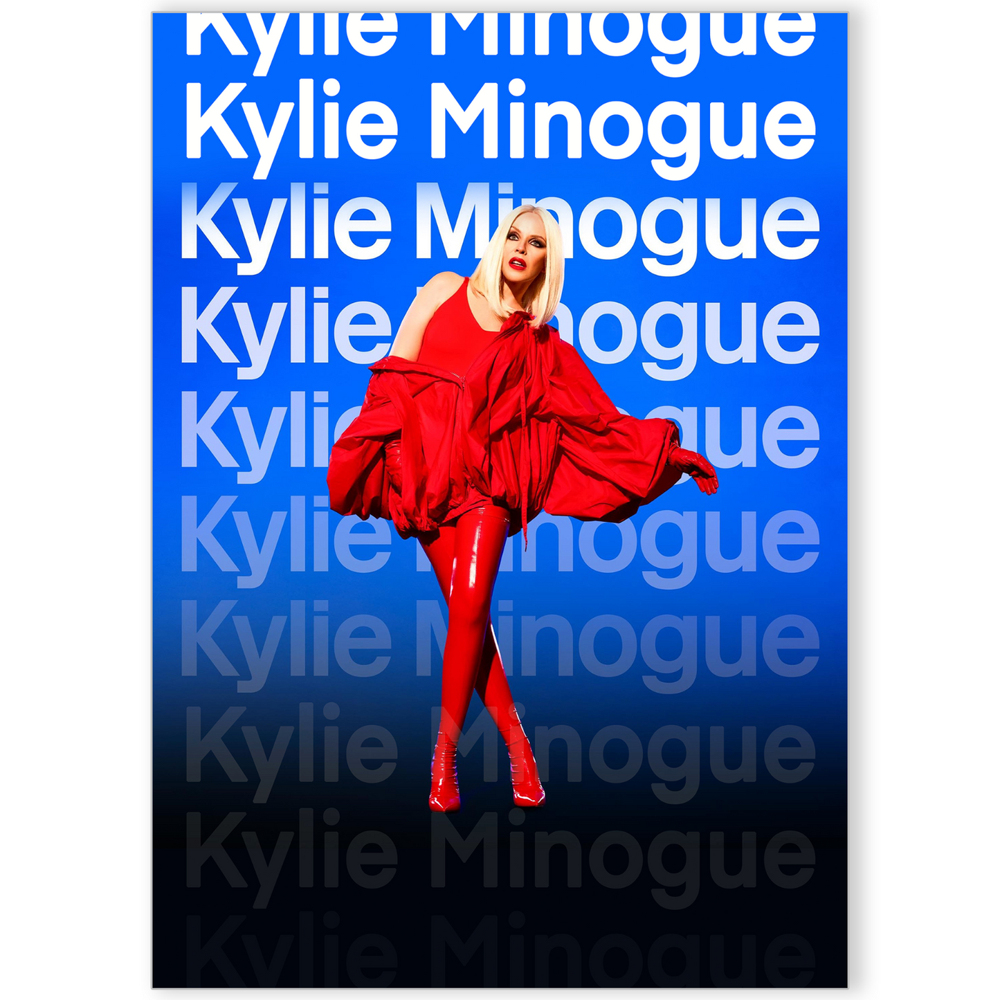 Kylie Minogue 2025 Tension Tour UK Concert Poster For Fans A5-A3