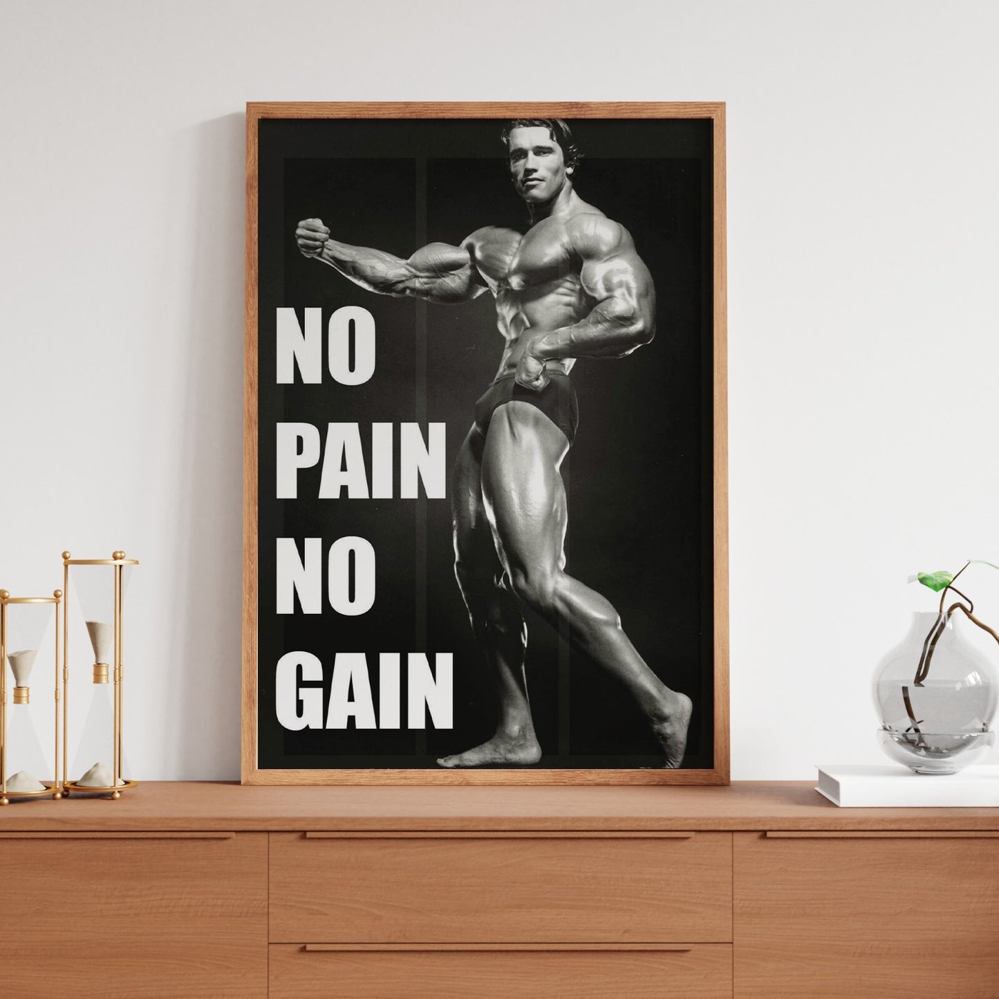 ARNOLD SCHWARZENEGGER GYM WORKOUT MOTIVATIONAL POSTER ART PRINT | A4 A3 A2 A1