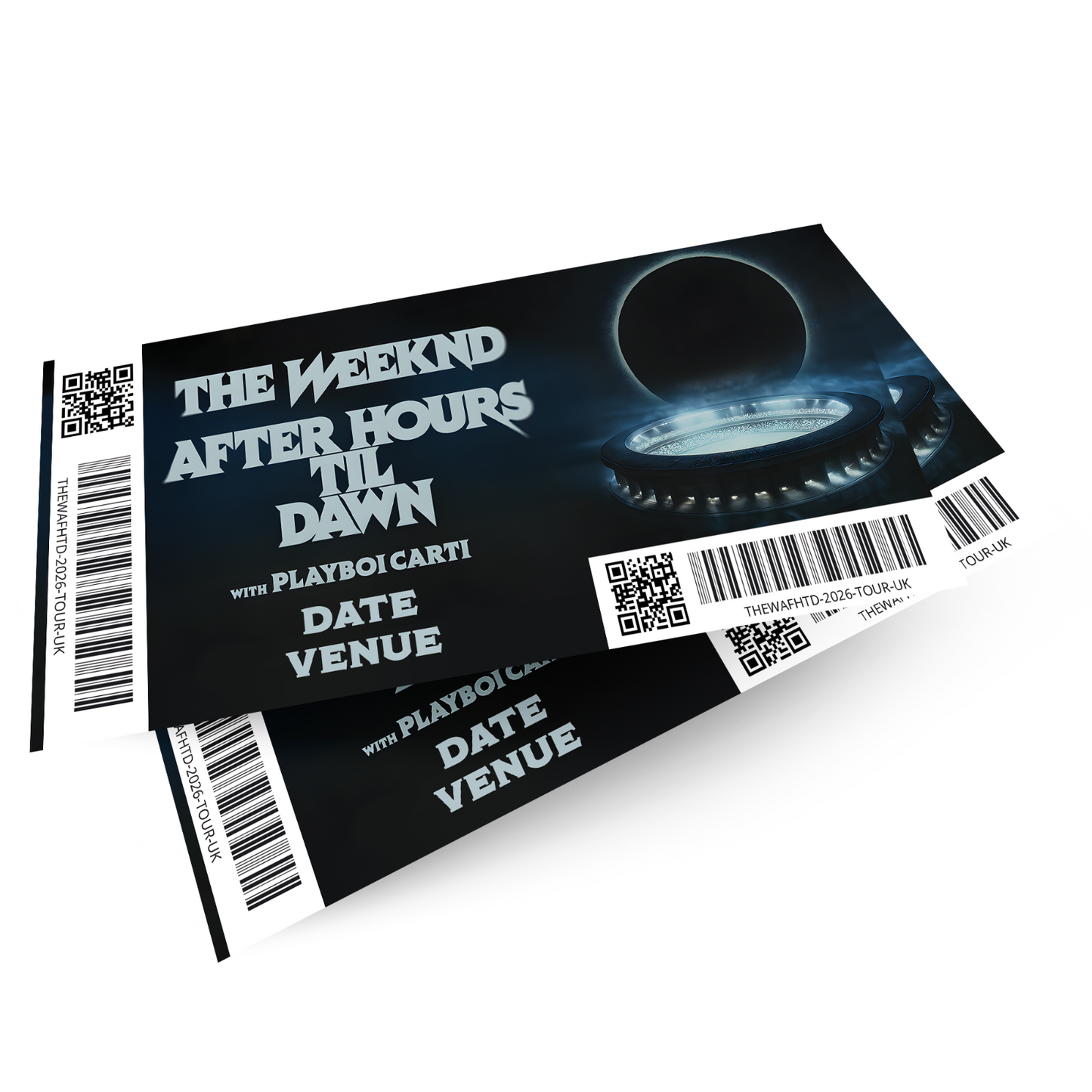 The Weeknd Ticke Surprise Gift Reveal Mock Souvenir After Hours Til Dawn Tour