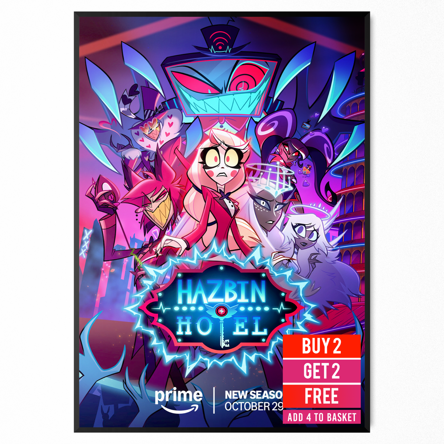 Hazbin Hotel Animation TV Show Poster New Season Poster For Hazbin Hotel Fans