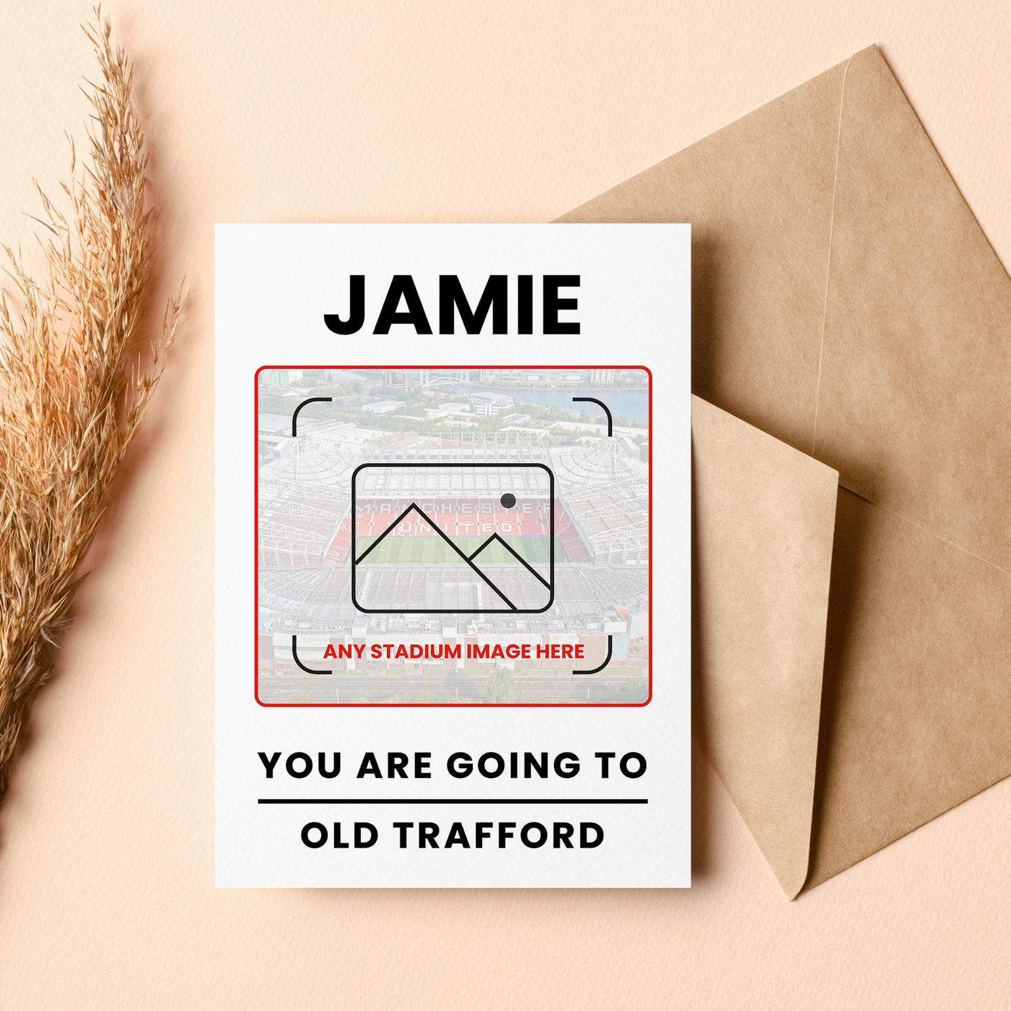 Football Birthday Card Personalised Gift Card You're Going to See Any Stadium