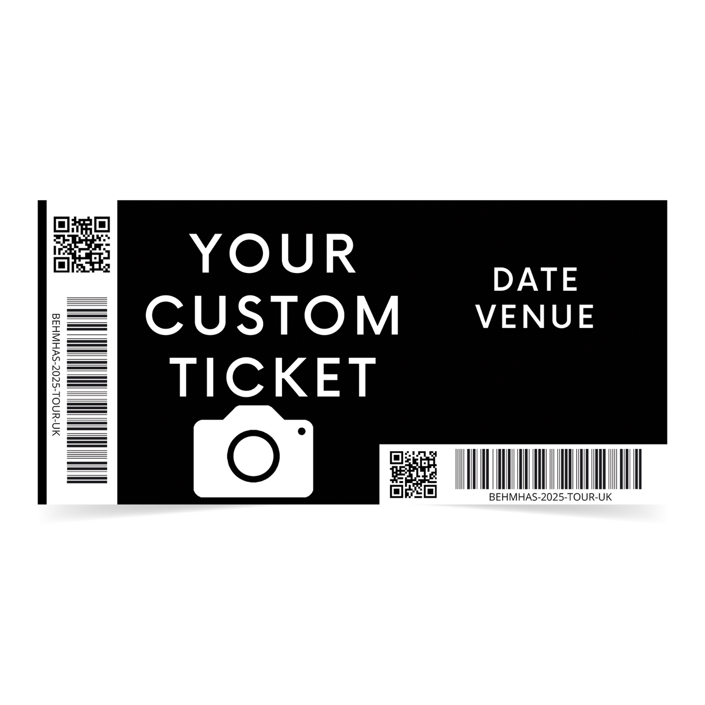 Personalised Concert Ticket Surprise Birthday Reveal Show/Festival/Musical Gift