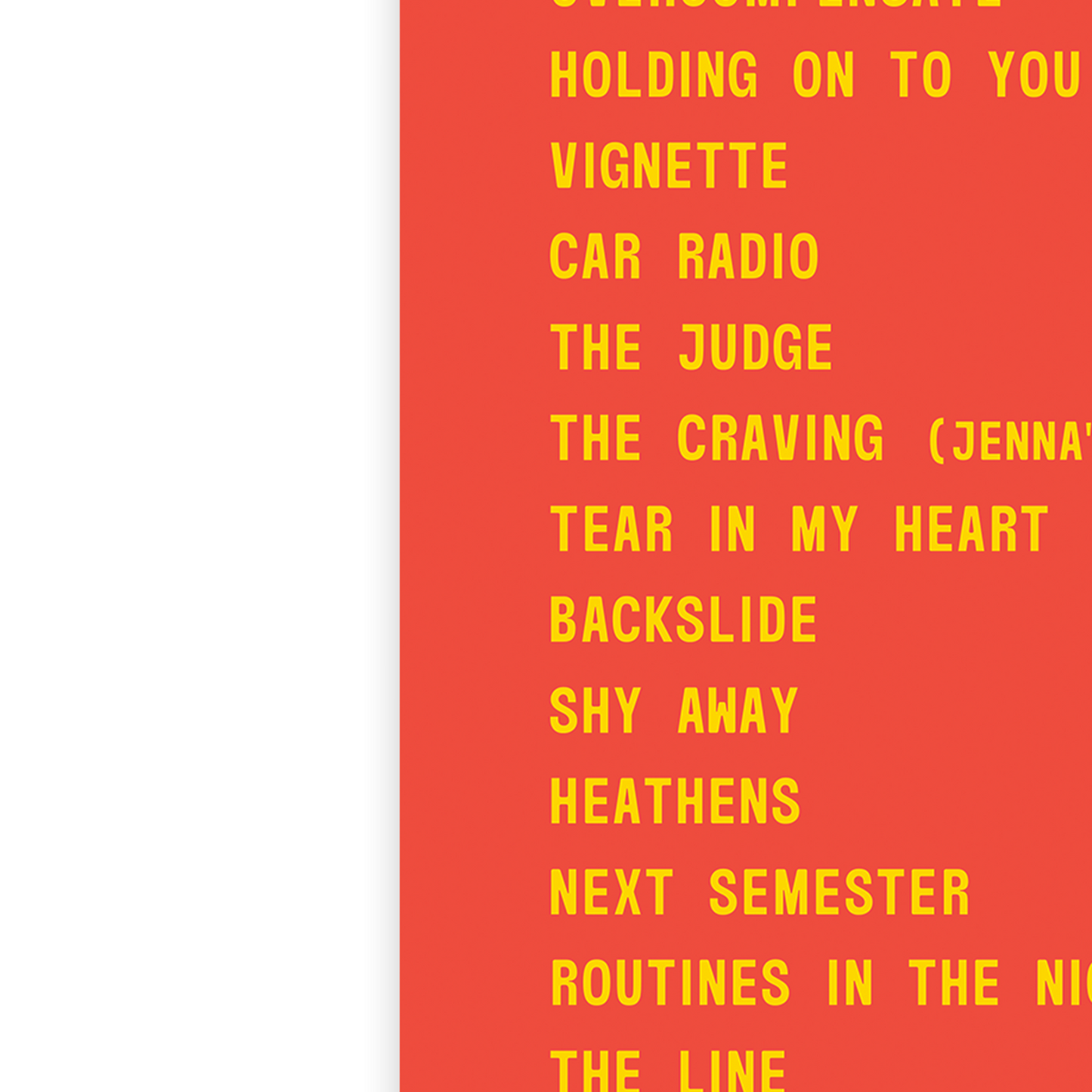 Twenty One Pilots 2025 UK Tour The Clancy World Tour Setlist Poster Print A5-A3