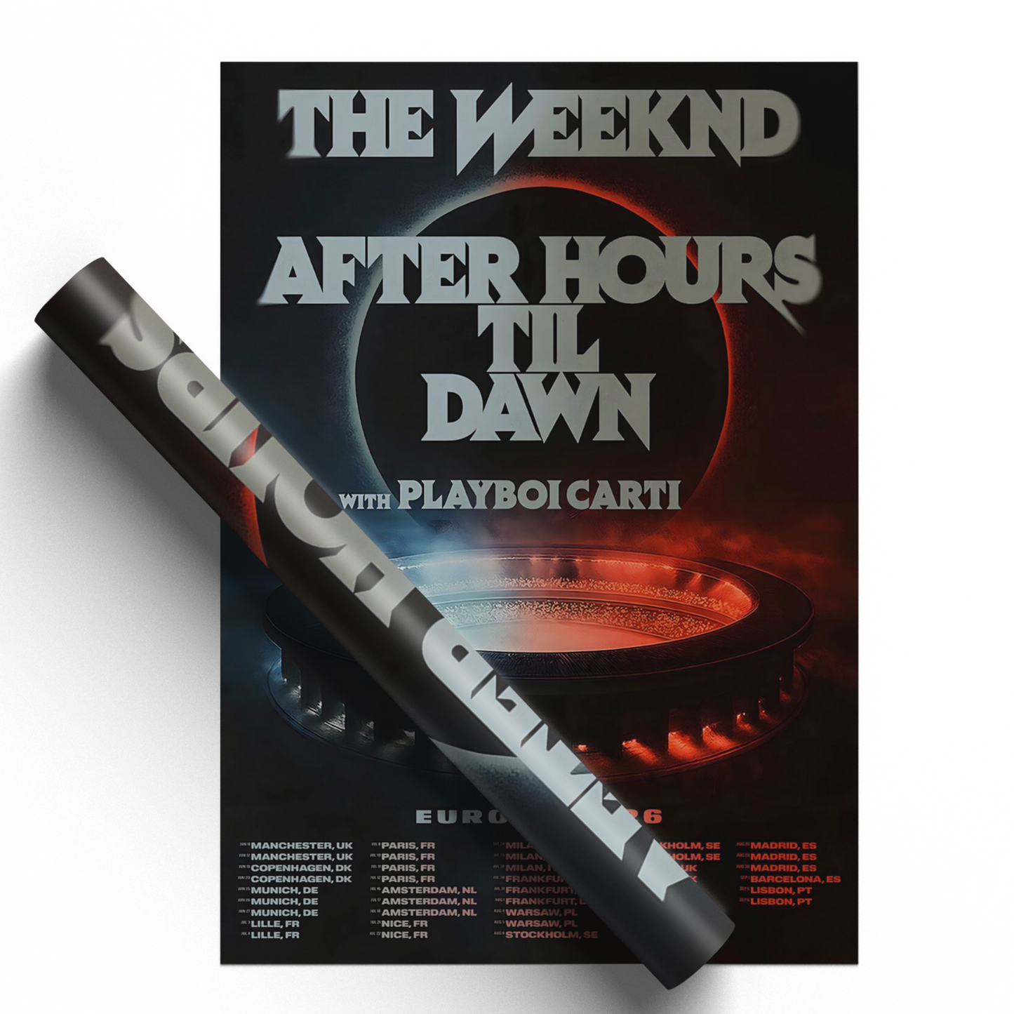 The Weeknd Poster 2026 Europe Concert Poster For The Weeknd Fans Concert