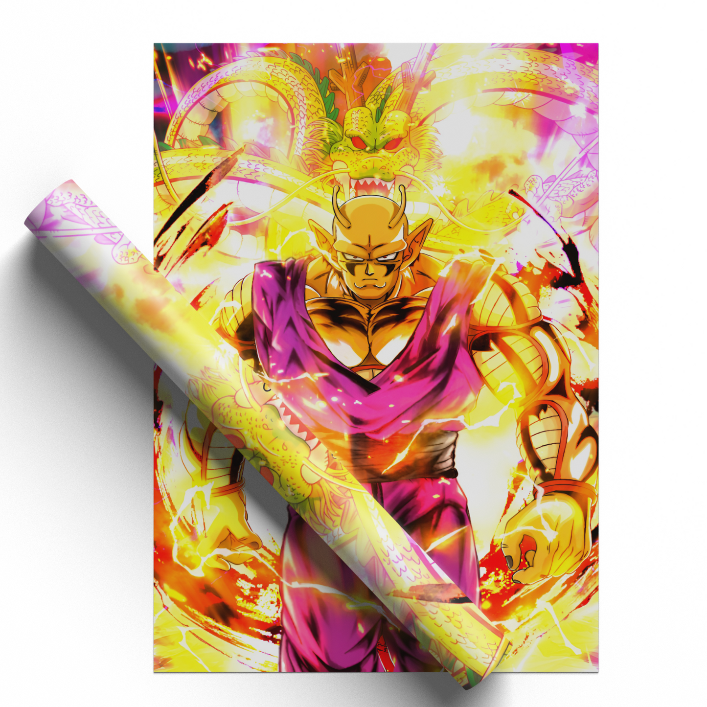 Dragon Ball z Poster Orange Piccolo Print Manga Japanese Art Power Awakening