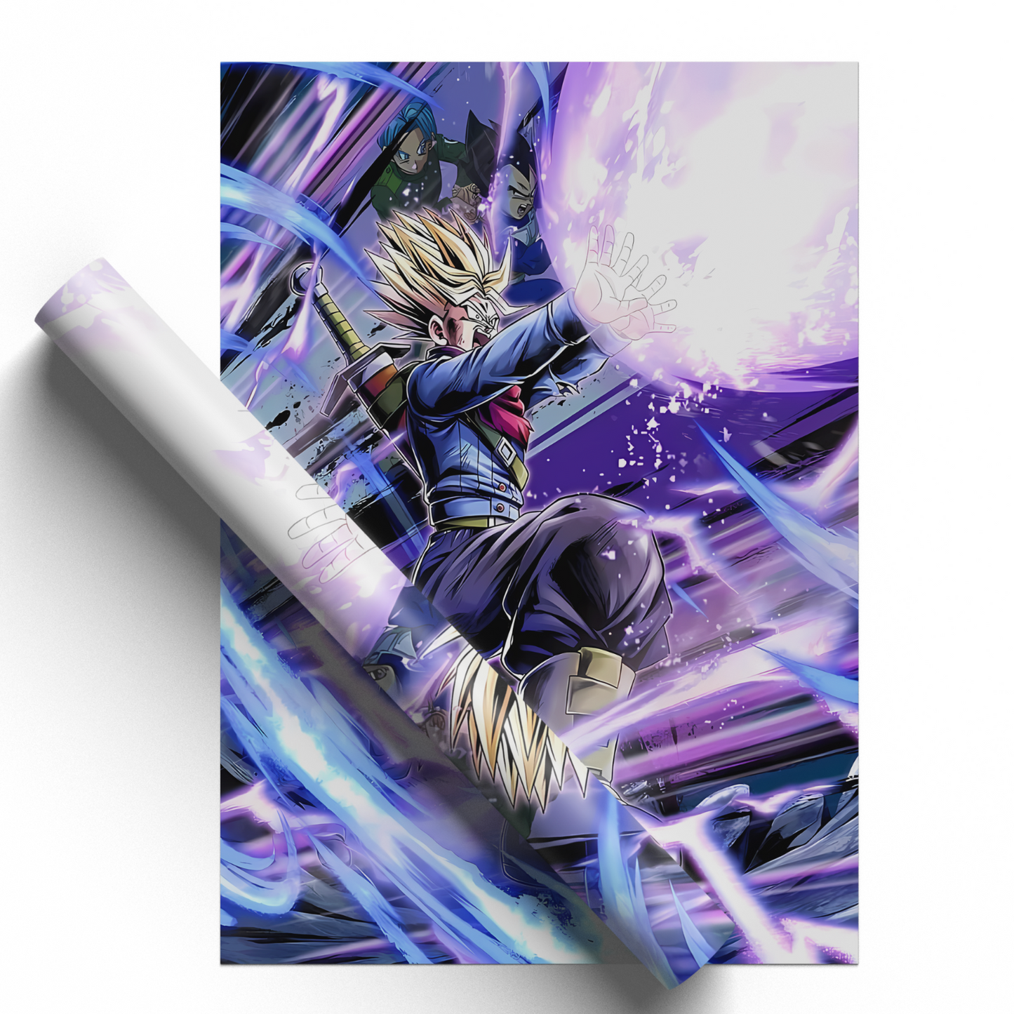 Dragon Ball z Trunks Print Manga Japanese Wall Art Super Saiyan Poster