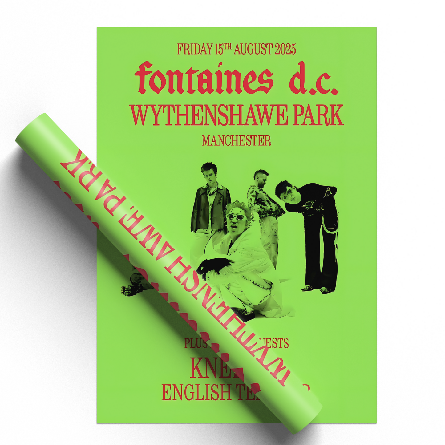 Fontaines D.C. Poster Concert Print 15th August For Fontaines Rock Fans A5-A3