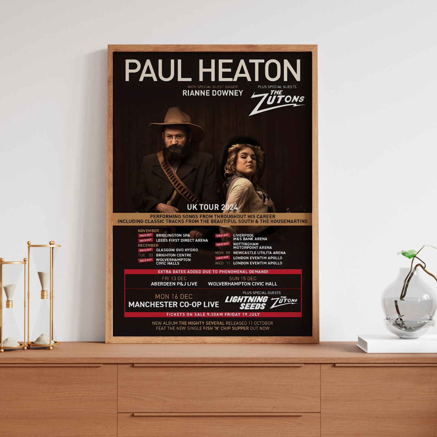 Paul Heaton Concert Tour Poster Pop Tour Concert For Paul Heaton Fans A5 A4 A3