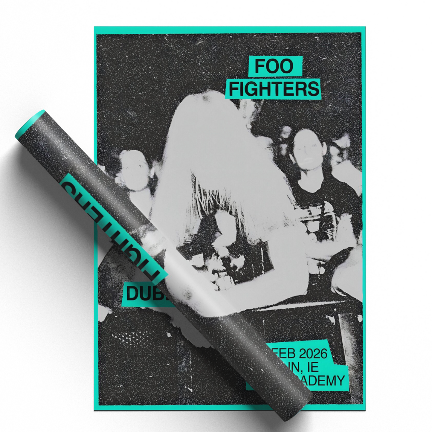 Foo Fighters Poster Concert Print 23th Feb Dublin The Academy Foo Fighters Fan