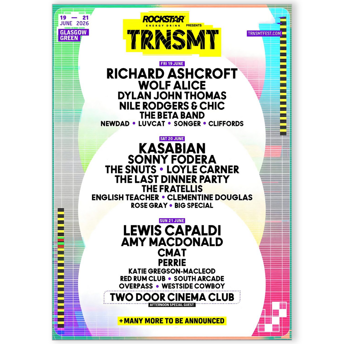 TRNSMT Festival 2026 Music Line-up For Music Fans Print Poster A5-A3 Concert
