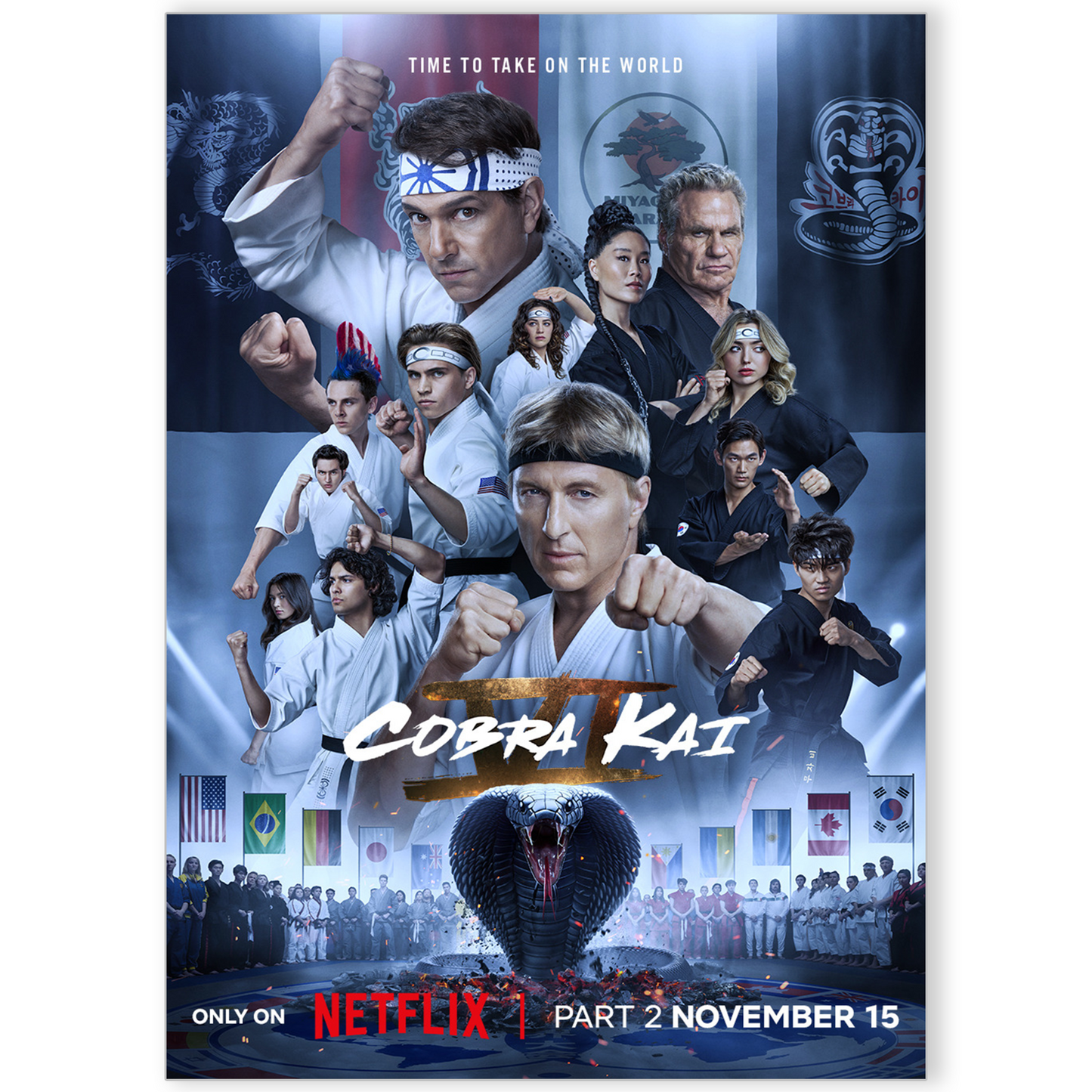 Cobra Kai Season 6 Poster For Karate Kid Fans Cobra Kai TV Series Print A5-A1
