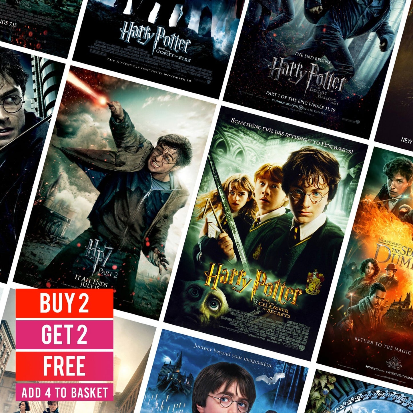 Harry Potter Movie Poster Picture Wizarding World Gift For Harry Potter Fans