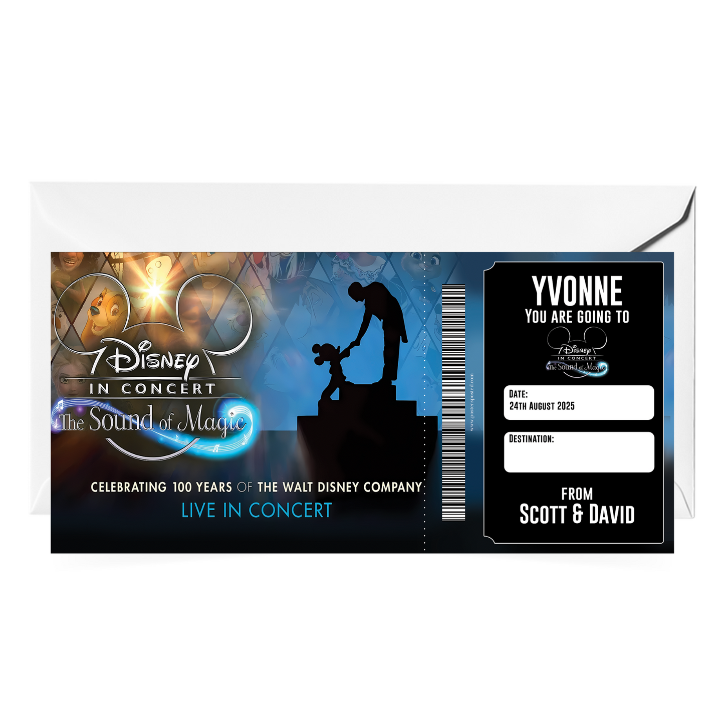 Disney In Concert The Sound Of Music Musical Ticket Concert Personalised Gift
