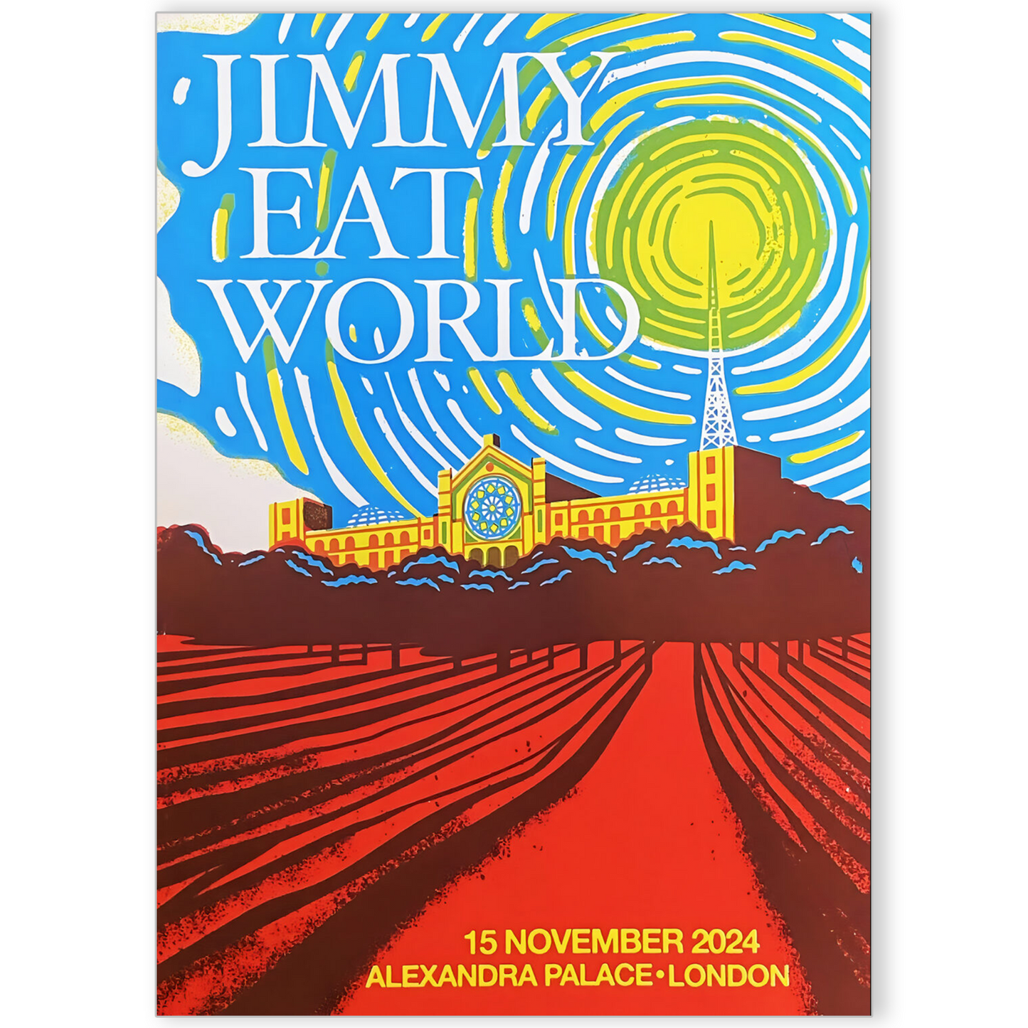 Jimmy Eat World UK Tour Poster November 15 2024 London UK Music Poster A5-A3