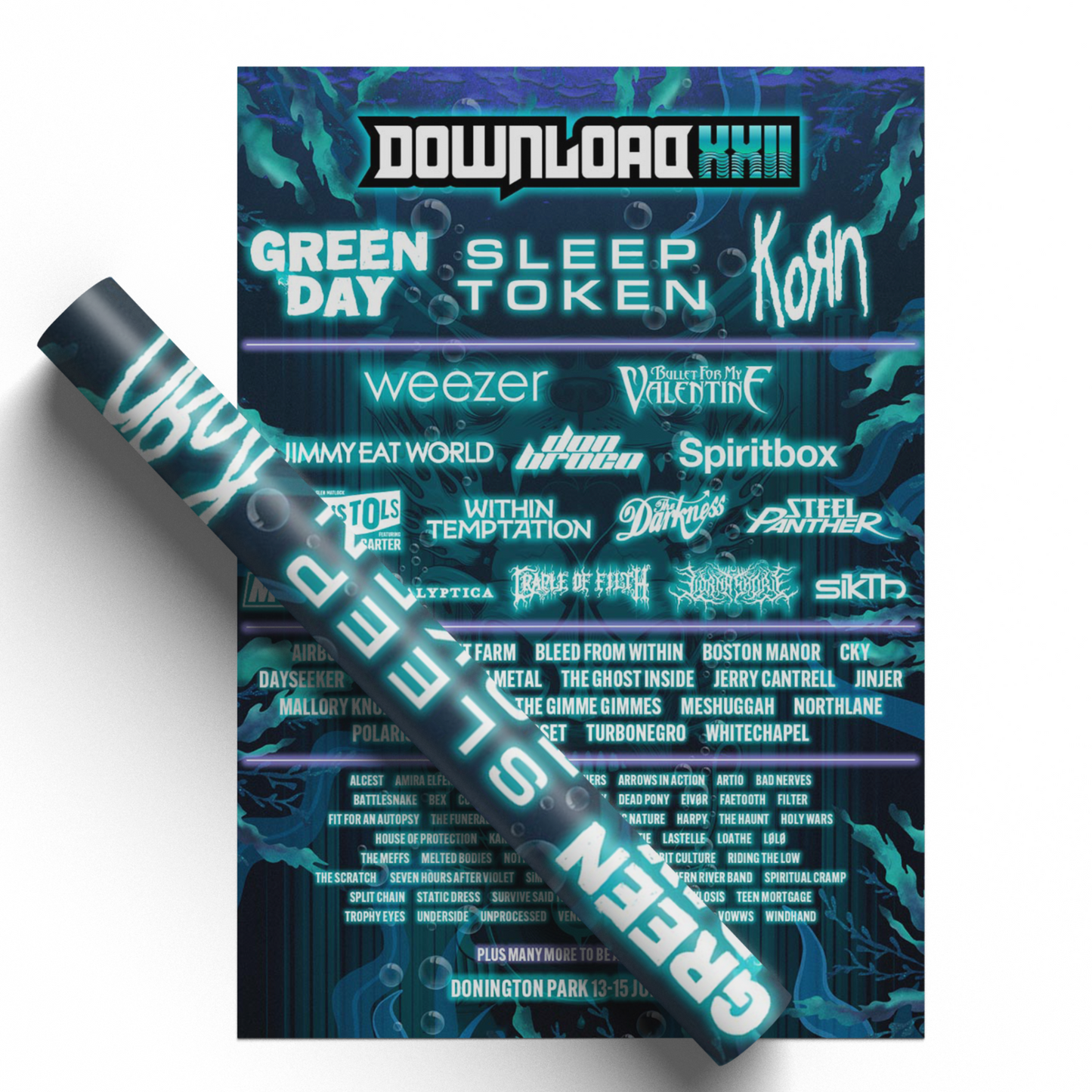 DOWNLOAD 22 FESTIVAL LINE UP 2025 Print Event Acts List Poster Promo Gift Bands