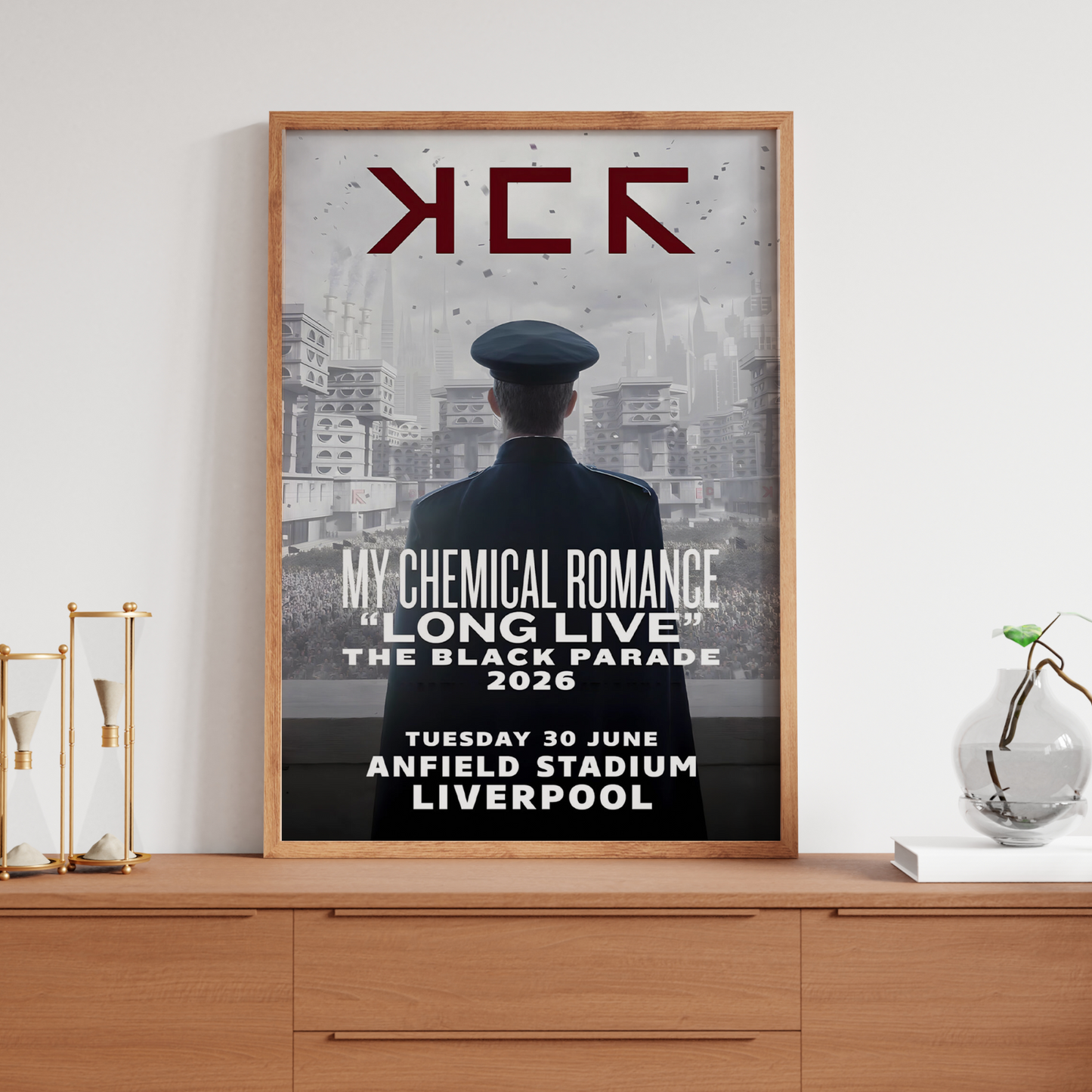 My Chemical Romance Music Poster Liverpool Concert Poster For MCR Fans A5-A3