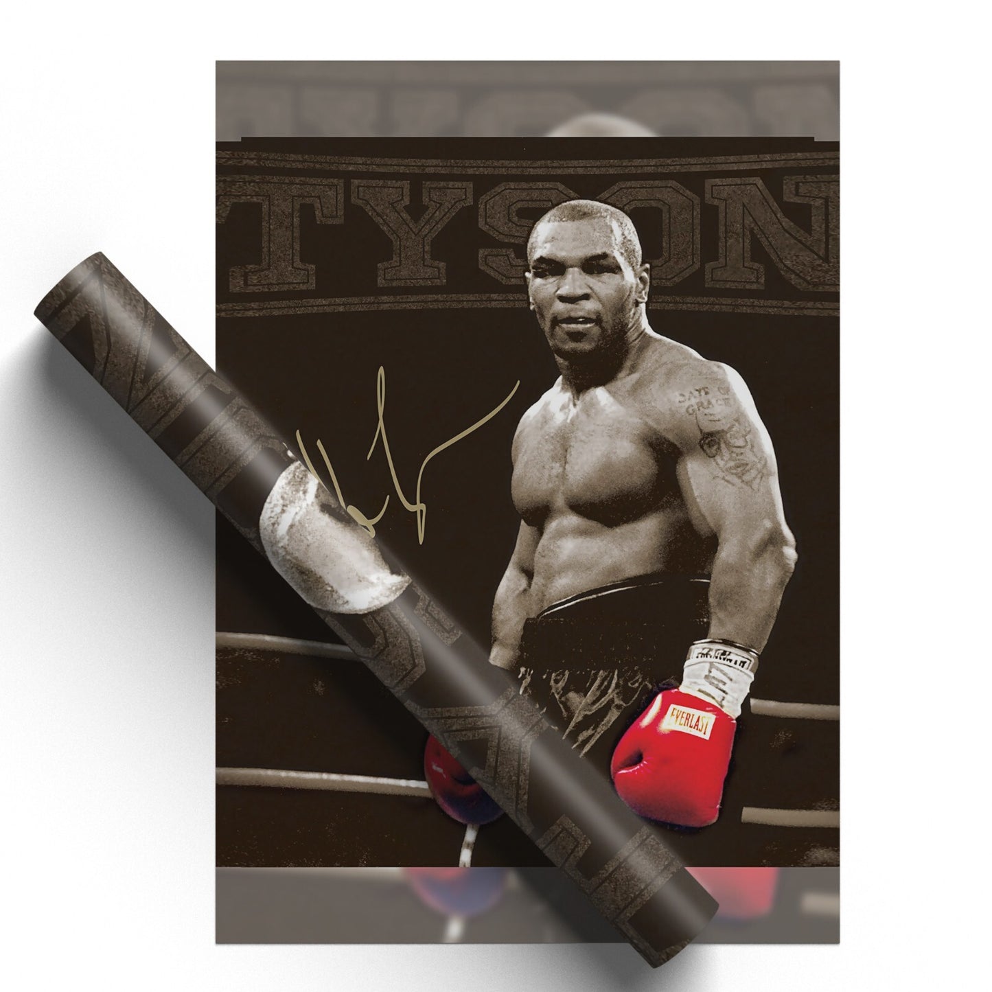 Mike Tyson Boxing Legend Signed Sports Wall Art Picture A4 Poster Print