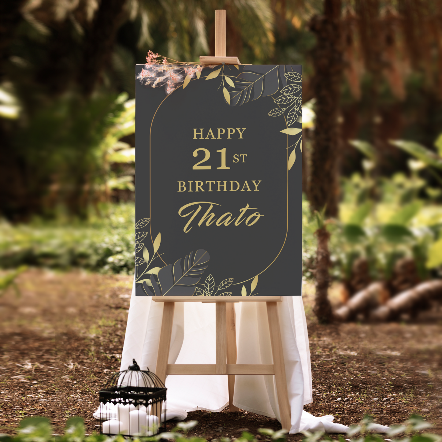 Birthday Welcome Sign Poster Personalised Poster Party Sign A5-A3 Party Decor