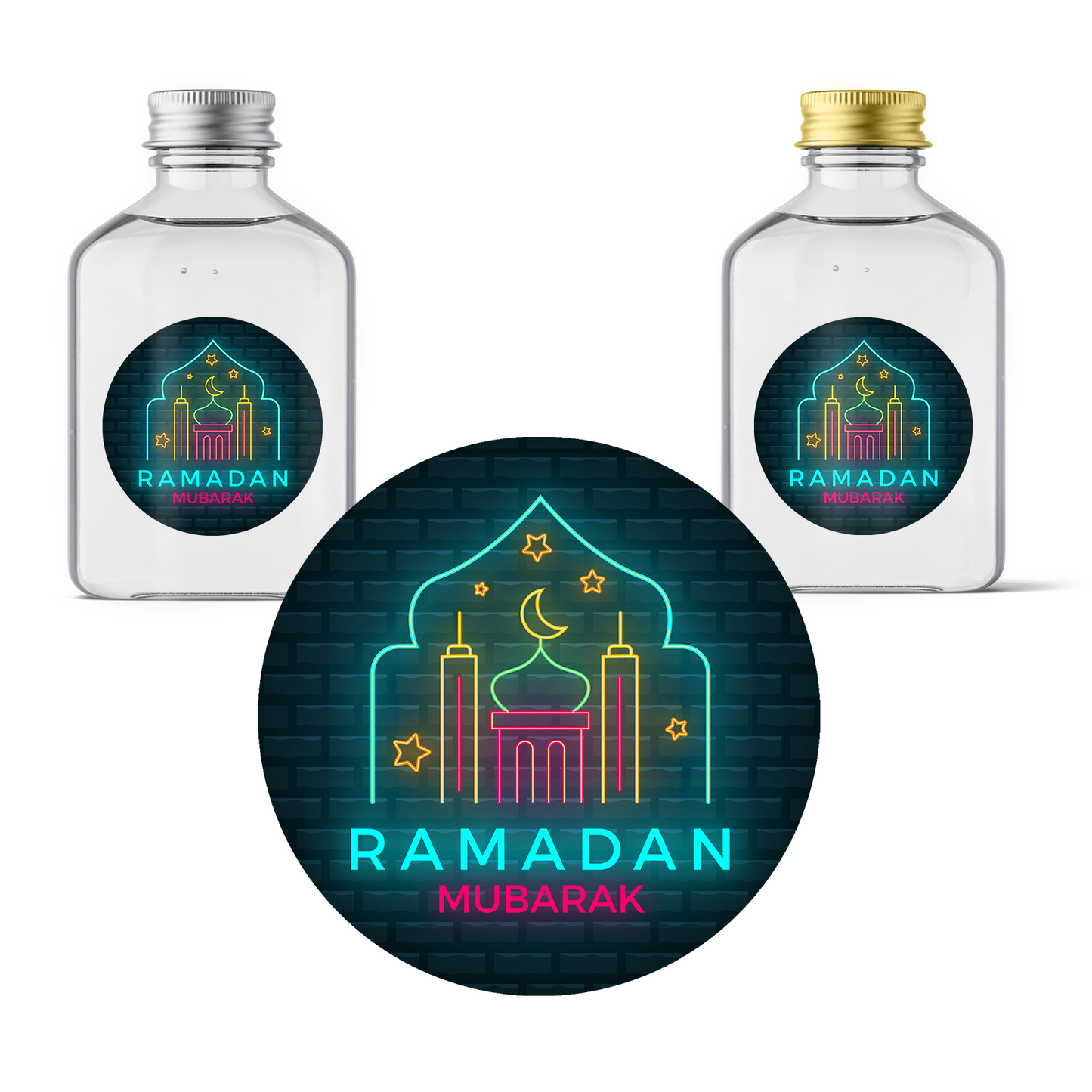 Ramadan Mubarak Sticker Zam Zam Water Stickers, Water Bottles, Ramadan, Islamic