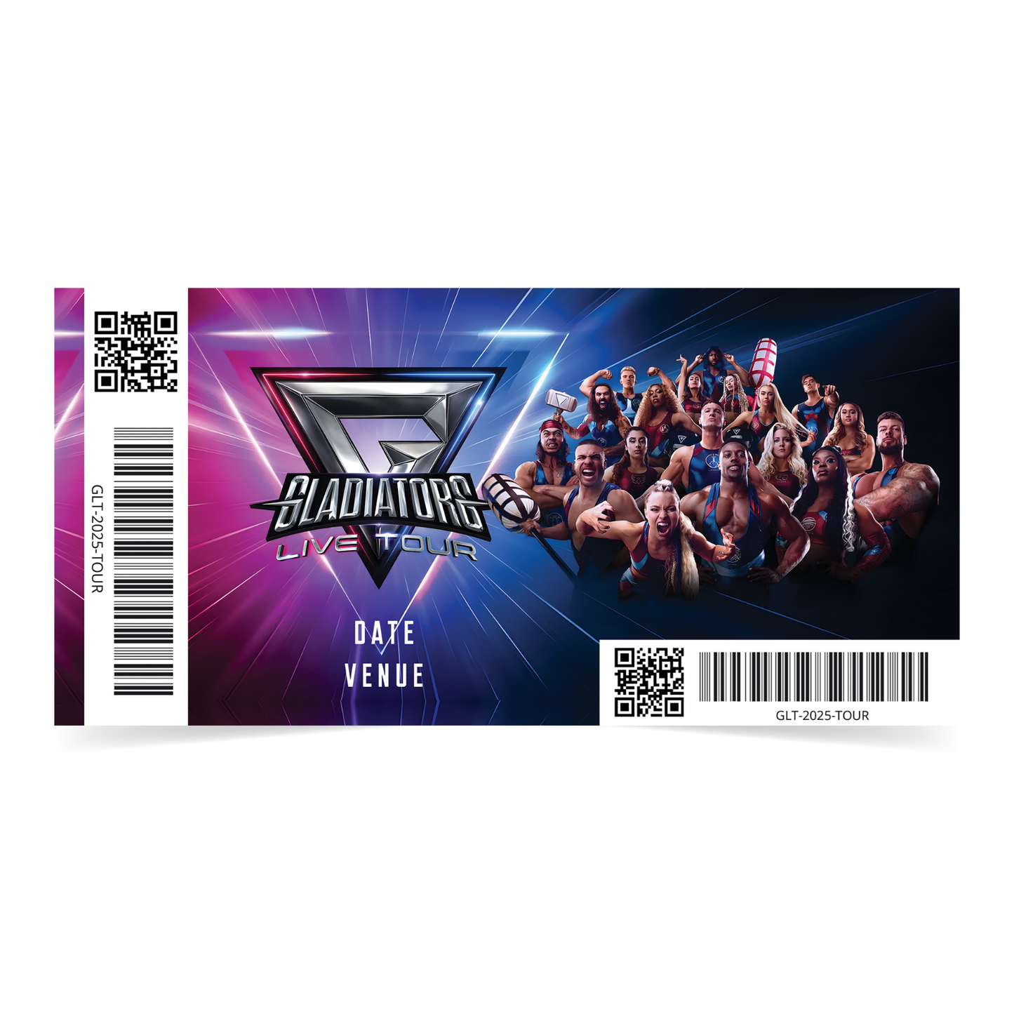 Gladiators Live Tour 2025 UK Tour Personalised Keepsake Novelty Gift Reveal