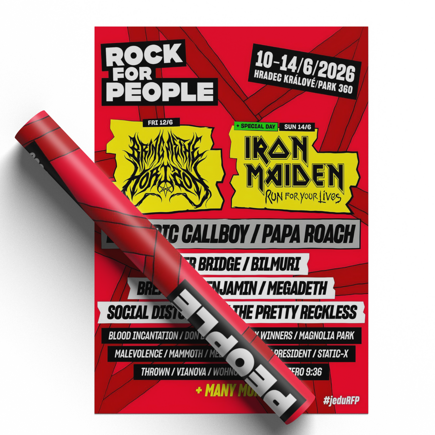 Rock For People Festival Poster 2026 Line Up Festival Music Print A5-A3 For Fans