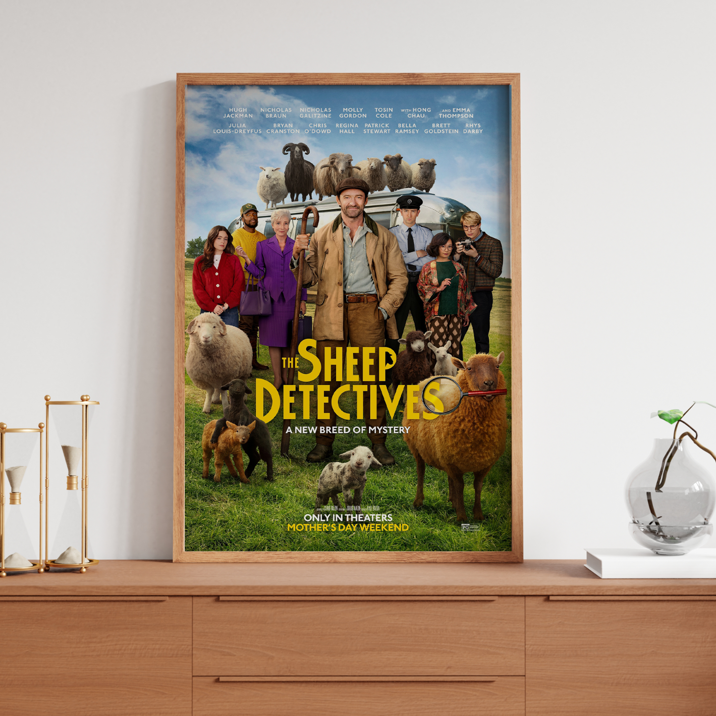 The Sheep Detectives 2026 Movie Poster Print Teaser Poster Hugh Jackman A5-A3