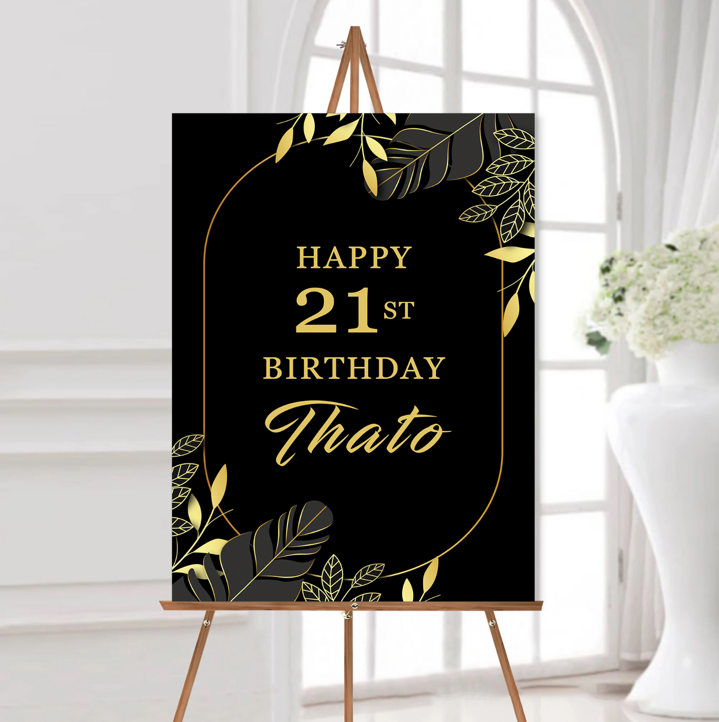 Birthday Welcome Sign Poster Personalised Poster Party Sign A5-A3 Party Decor