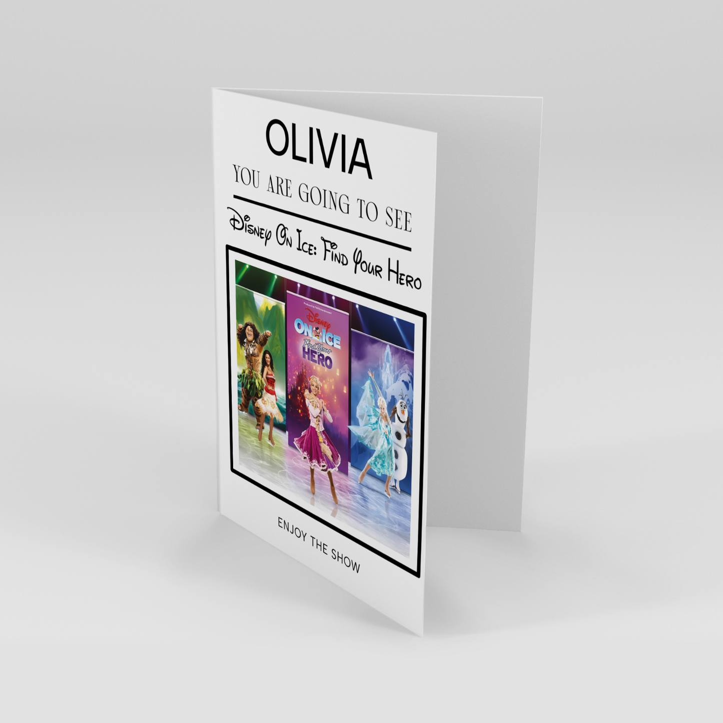 You Are Going To See Disney On Ice Find Your Hero Personalised Birthday Card