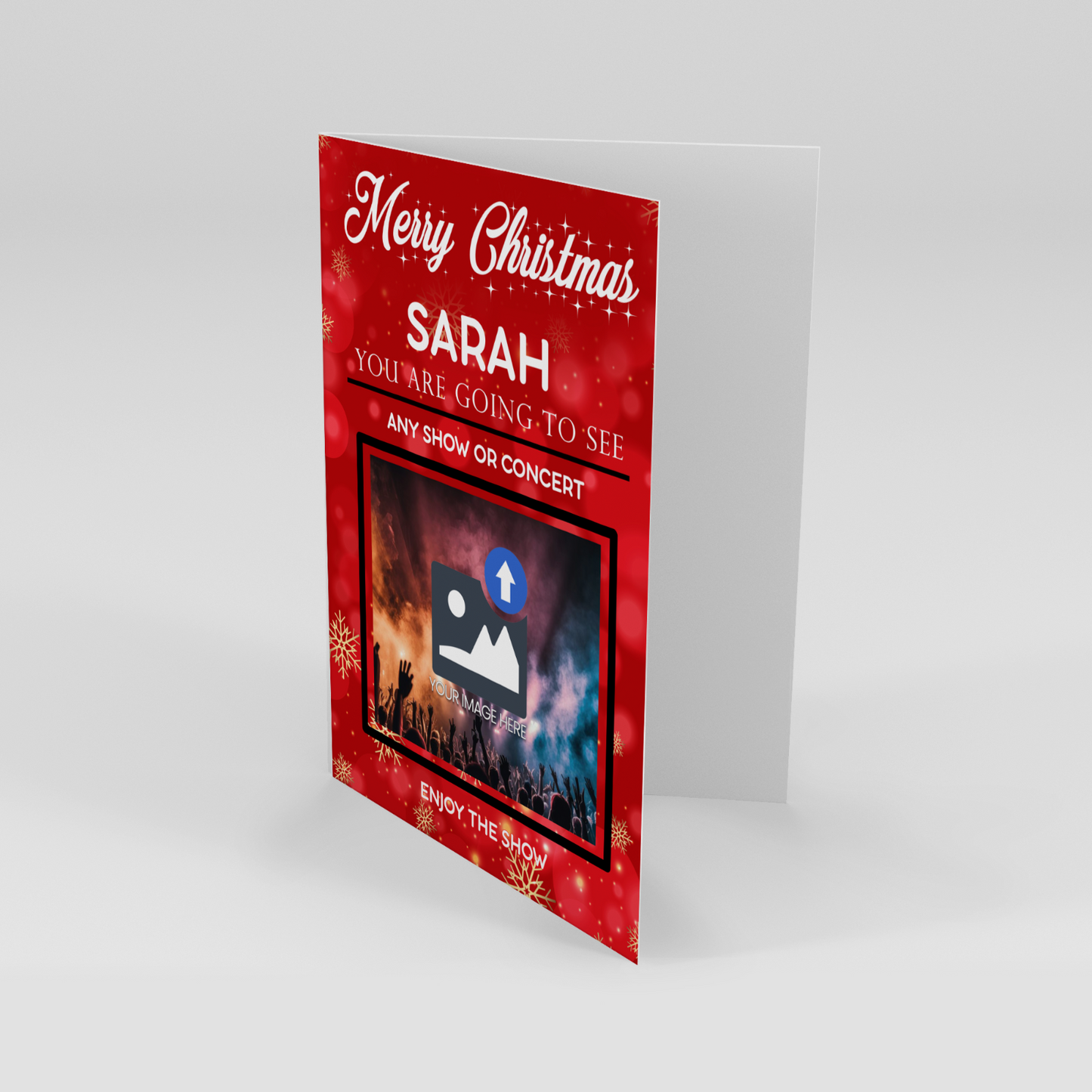 You Are Going To See Any Concert Or Show PERSONALISED CHRISTMAS GIFT CARD TICKET