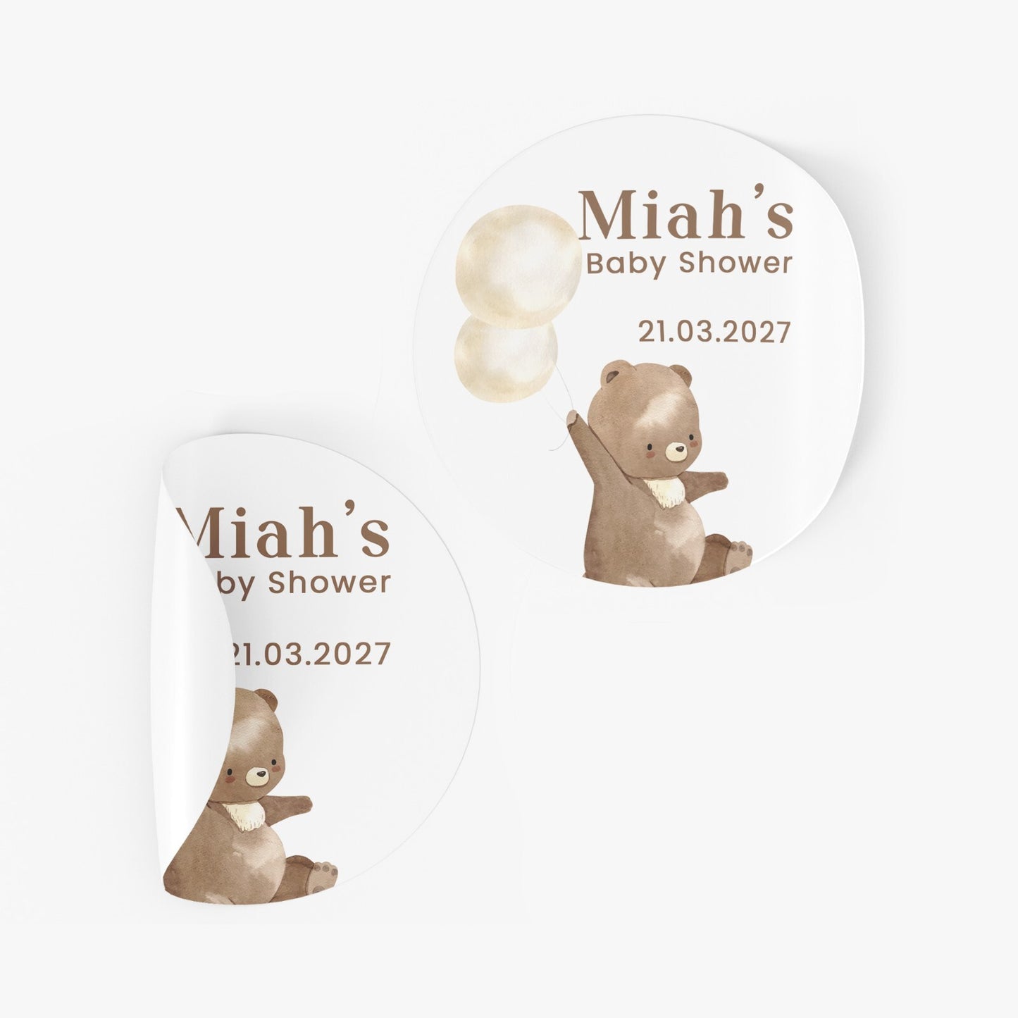 Baby Shower Stickers, Baby Favour, Personalised Thank You Stickers Decoration