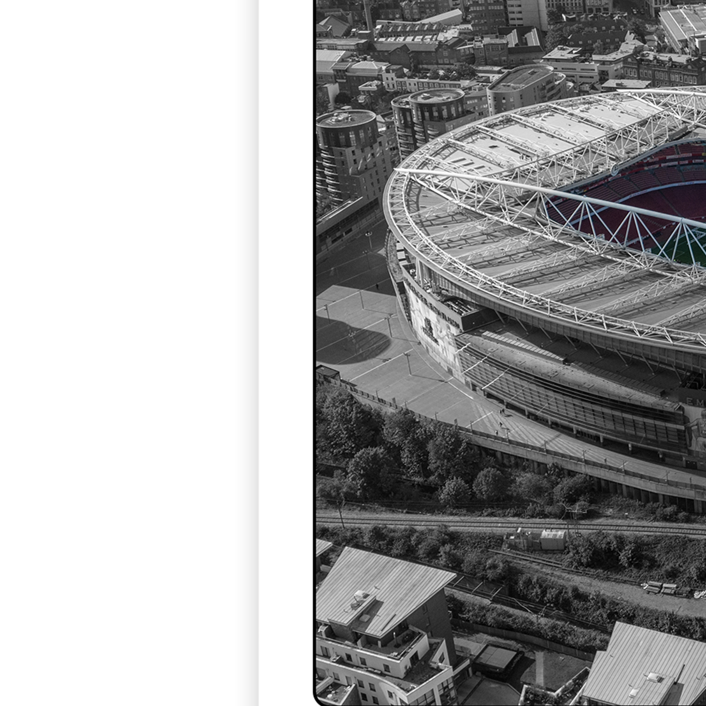 Arsenal Football Poster Emirates Stadium Wall Art Print For Arsenal Fans A5-A3