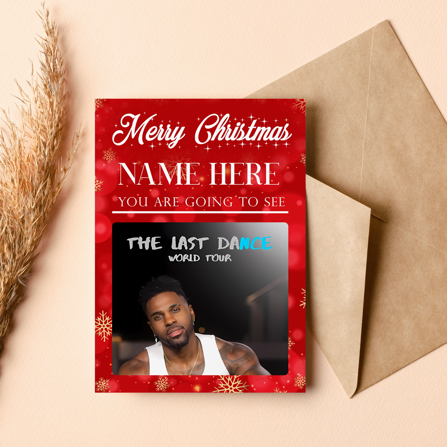 You're Going To See Jason Derulo Music Concert Christmas Personalised Xmas Card
