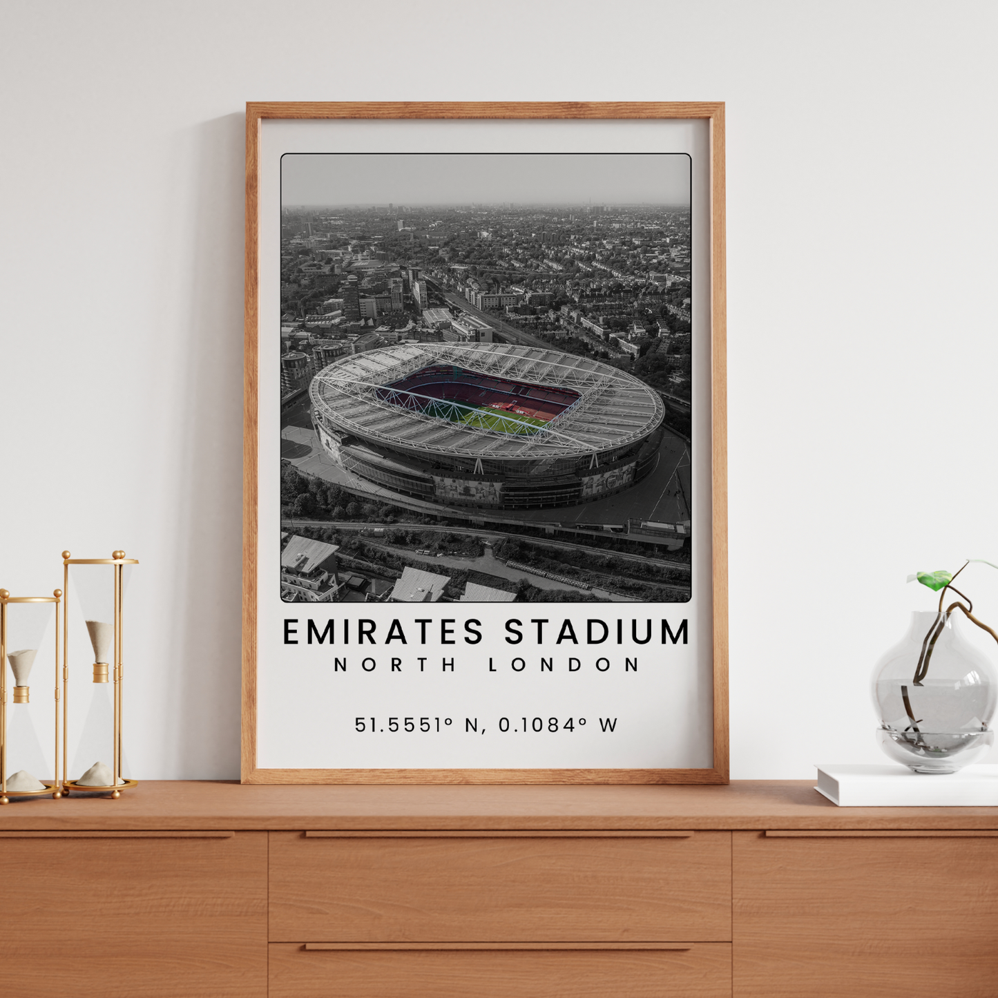 Arsenal Football Poster Emirates Stadium Wall Art Print For Arsenal Fans A5-A3