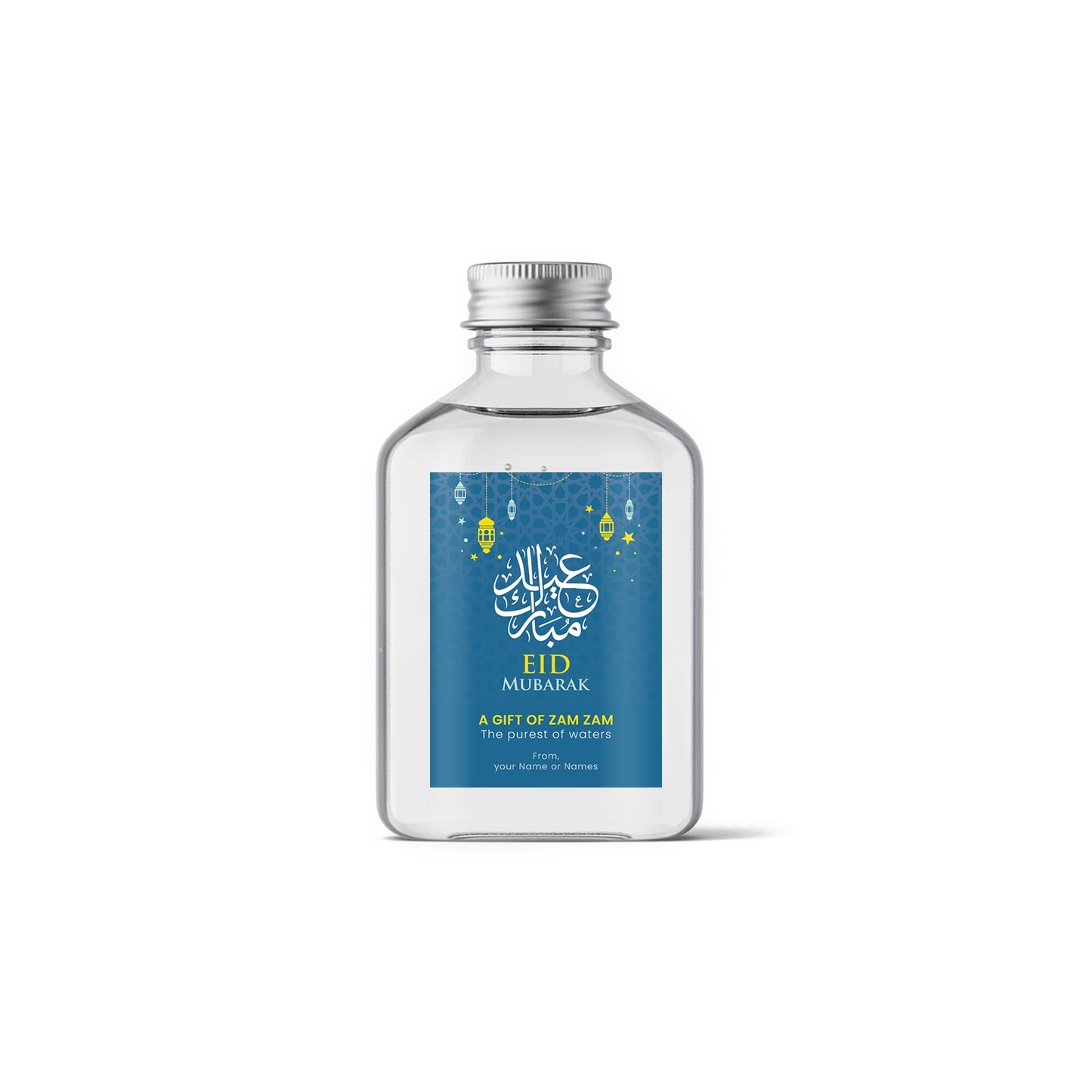 Eid Mubarak Stickers Zam Zam Water Bottle Party Personalised Favour Labels