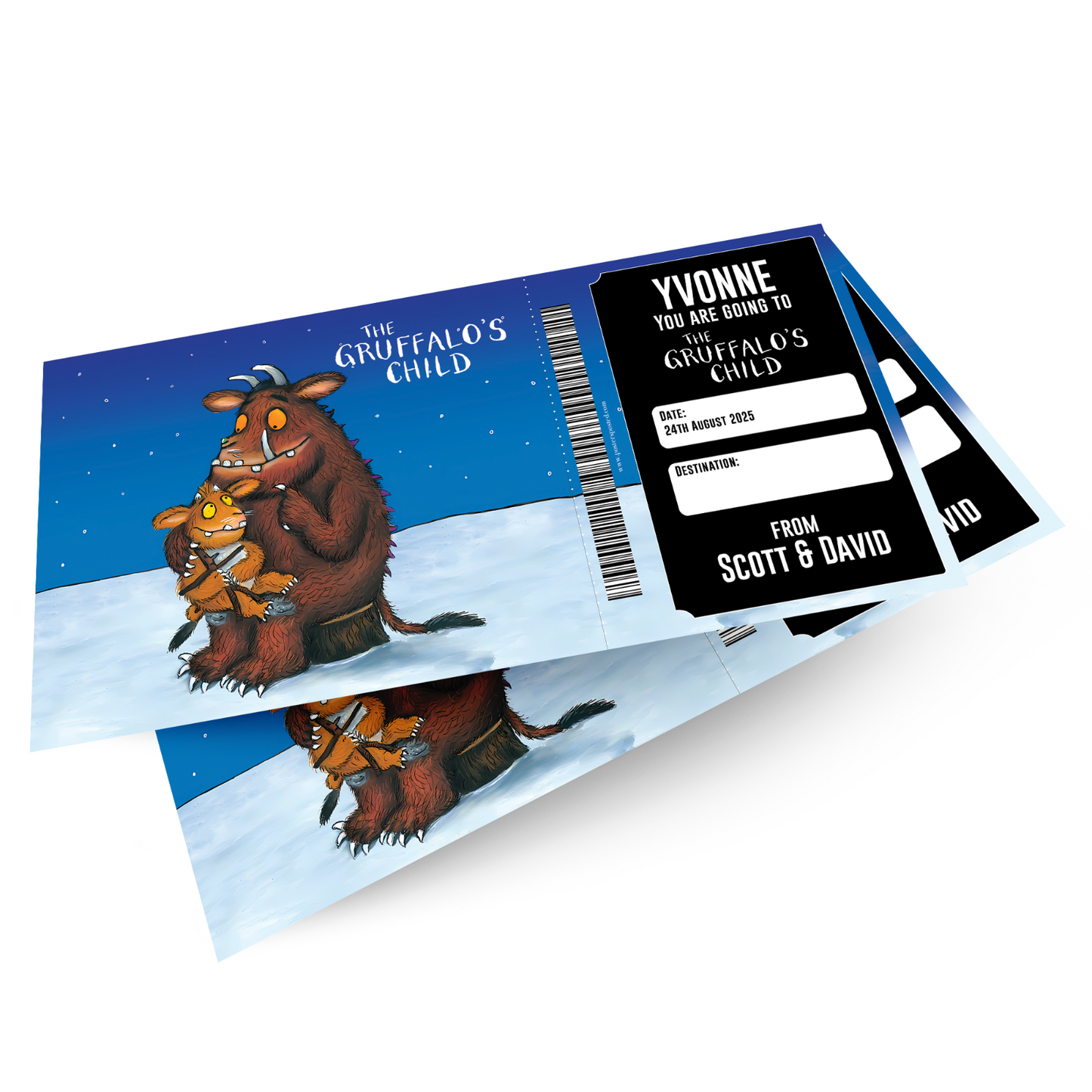 The Gruffalo's Child Theatre Ticket Musical Gift Voucher Surprise Personalised