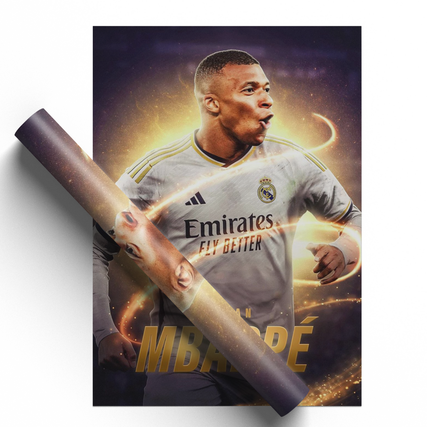 Kylian Mbappe Poster Football Real Madrid Football Player Poster A5 A4 A3