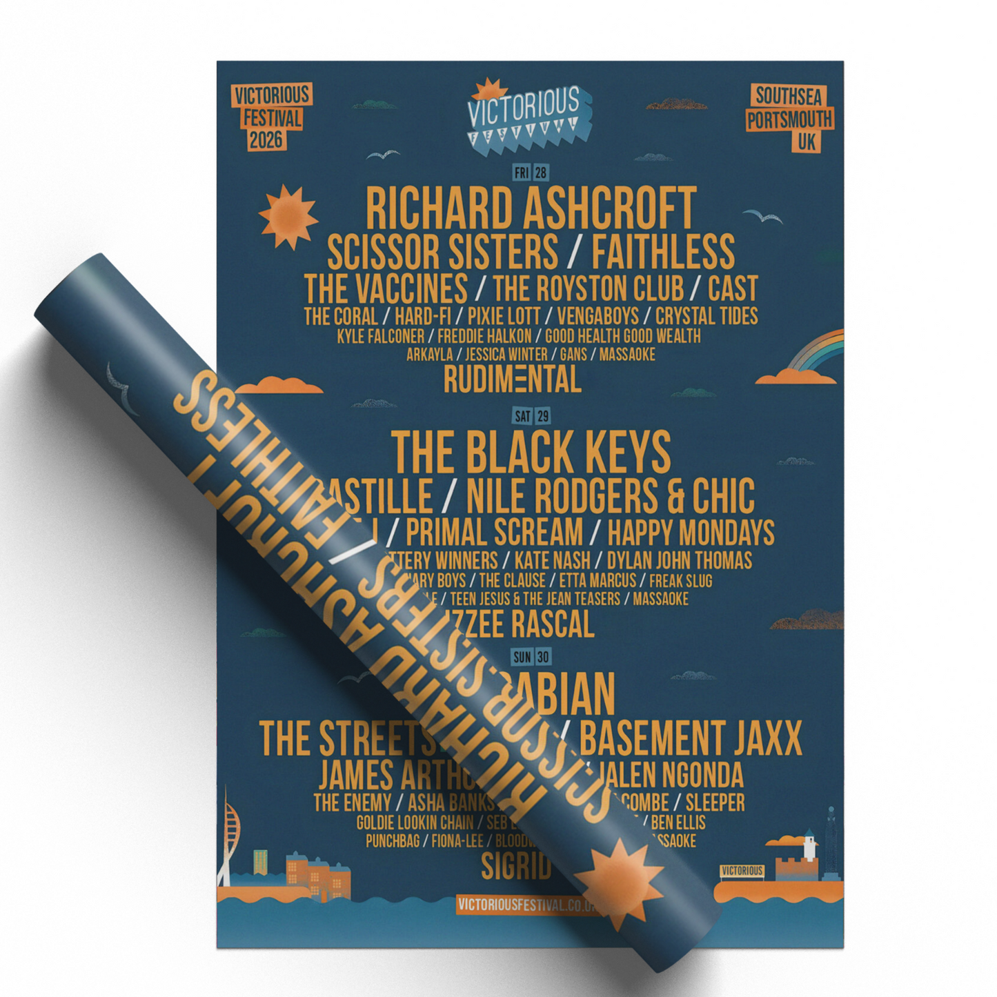 Victorious Festival 2026 Poster Music Poster Print For Music Fans Print A5 A4 A3