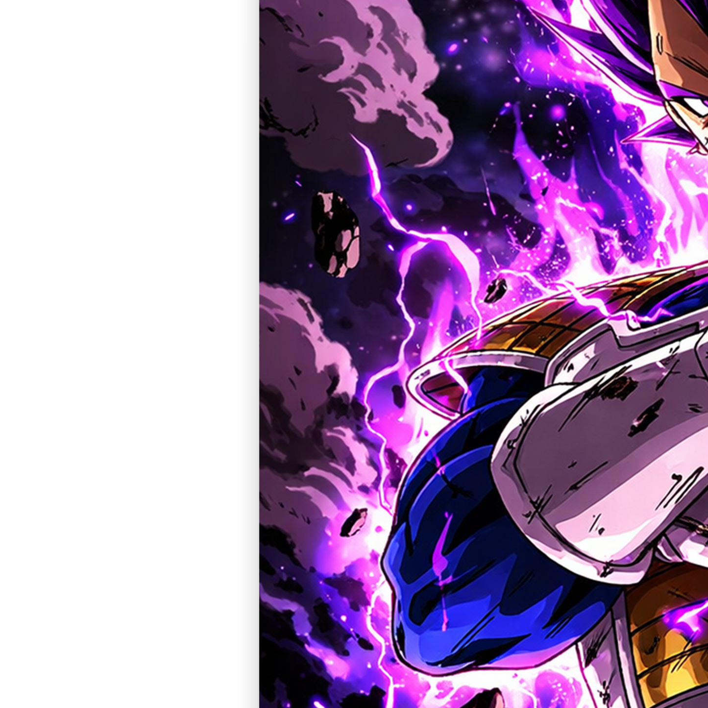 Dragon Ball z Vegeta ULTRA Ego Print Manga Japanese Wall Art Super Saiyan Poster