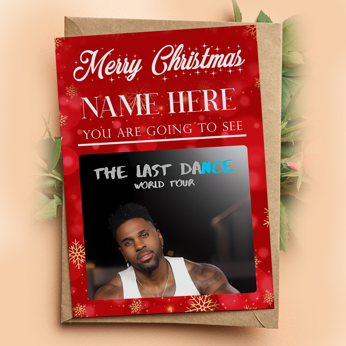 You're Going To See Jason Derulo Music Concert Christmas Personalised Xmas Card