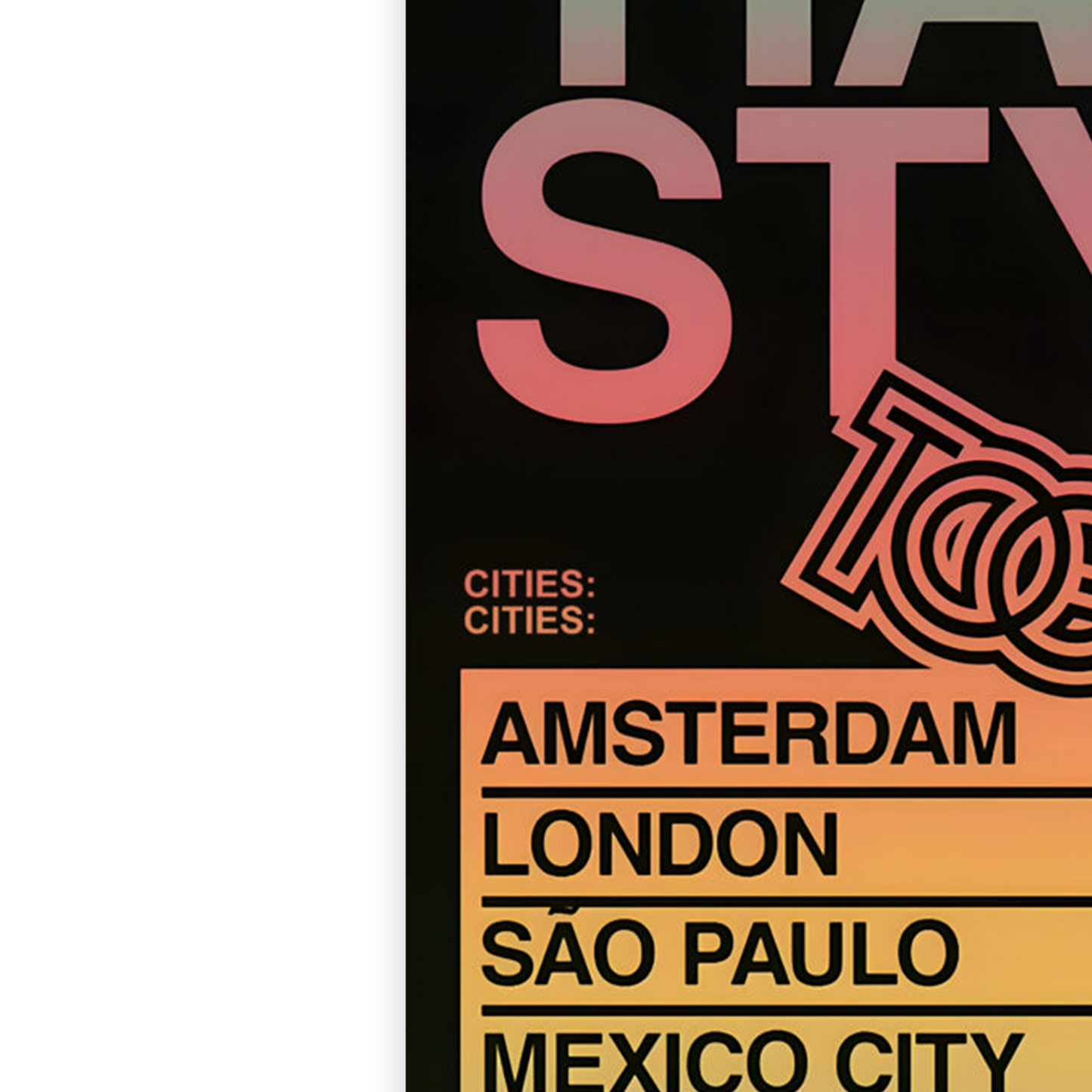 HARRY STYLES Together Together Tour Poster All Dates A5 A4 A3 POSTER PRINT