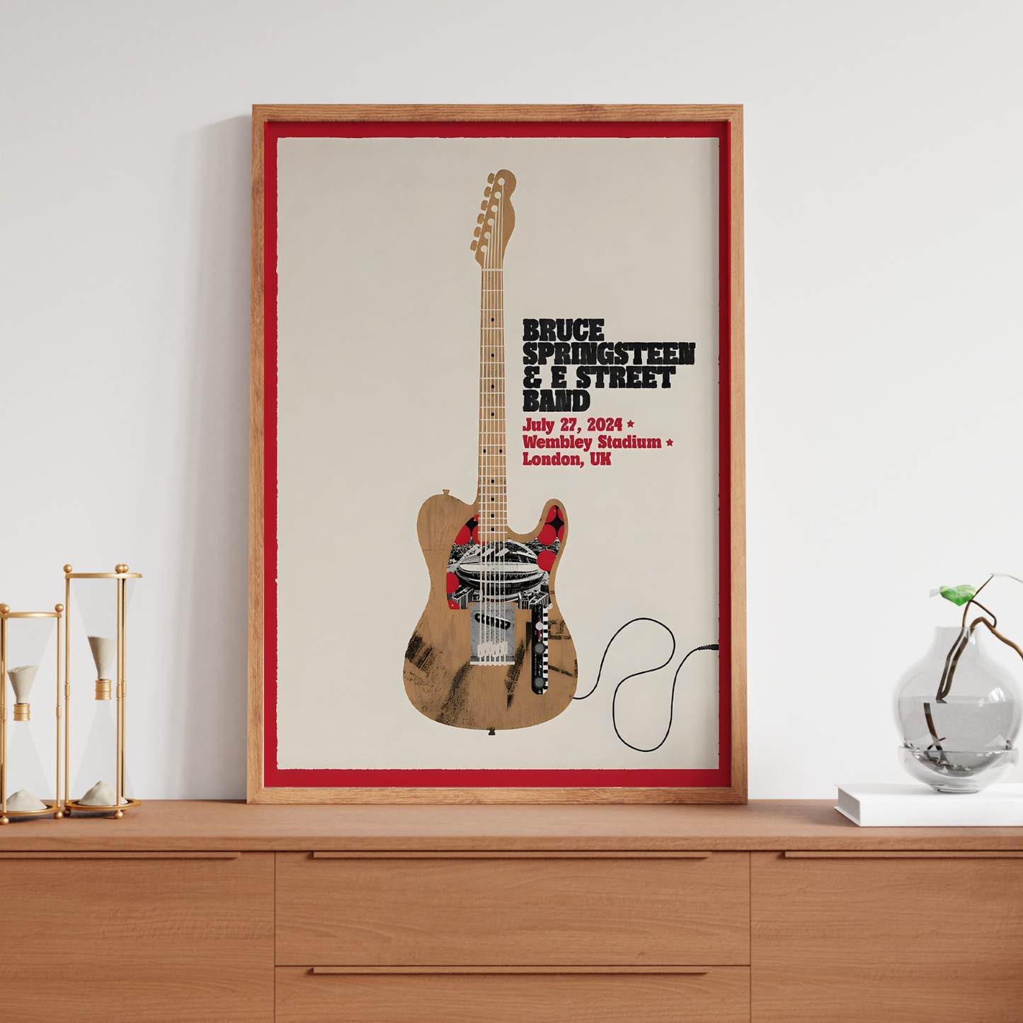 Bruce Springsteen Concert Poster London, Wembley 27th July For The Boss Fans