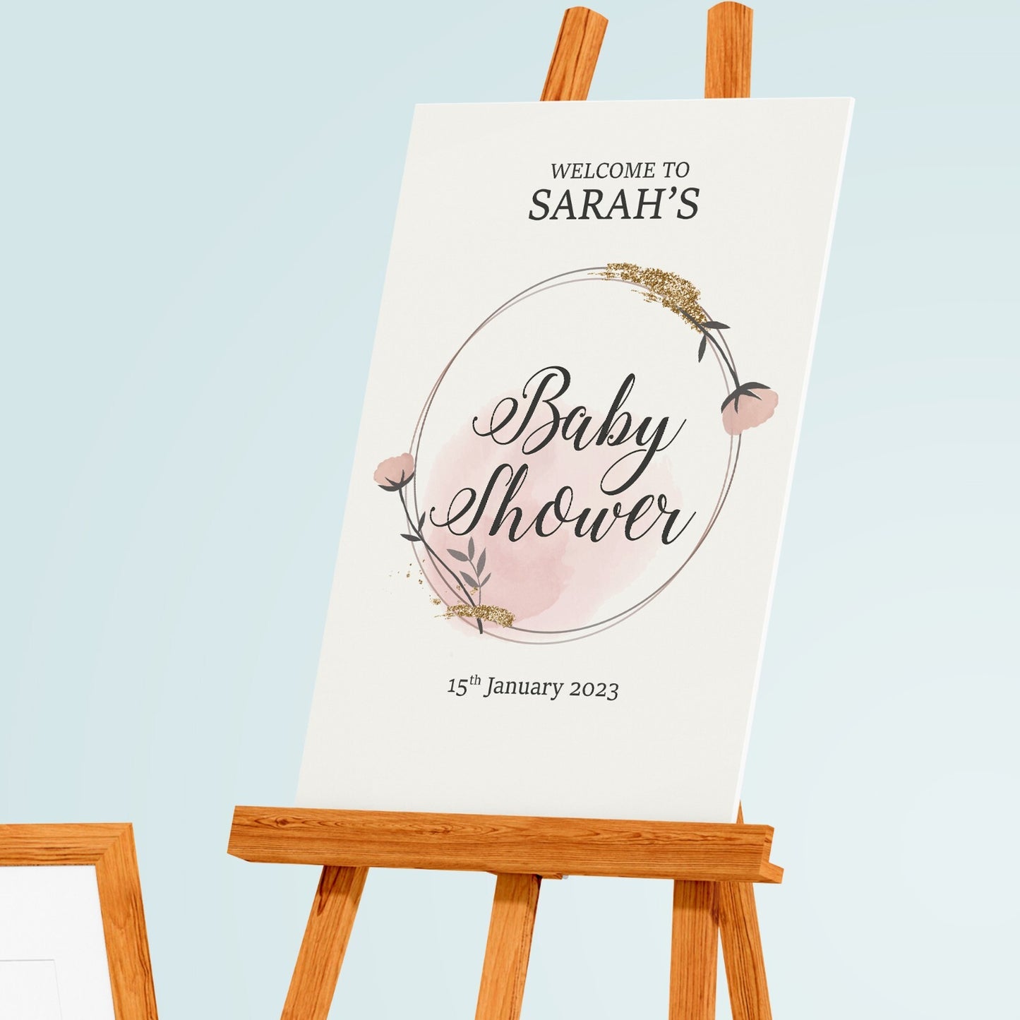 Personalised Baby Shower Welcome Poster Sign Decoration Print Picture - A5-A3