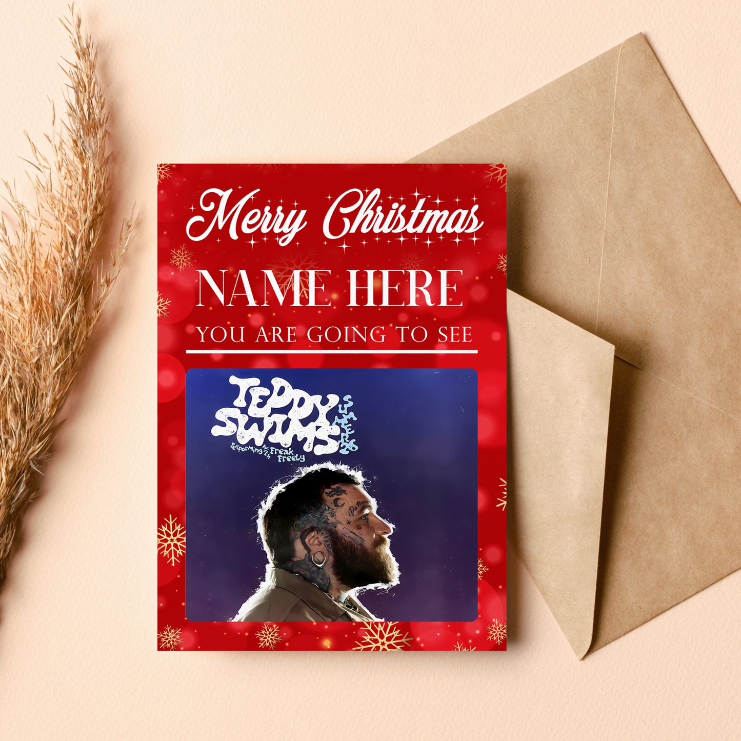 You're Going To See Teddy Swim Card Christmas You're Going To See Card For Fans