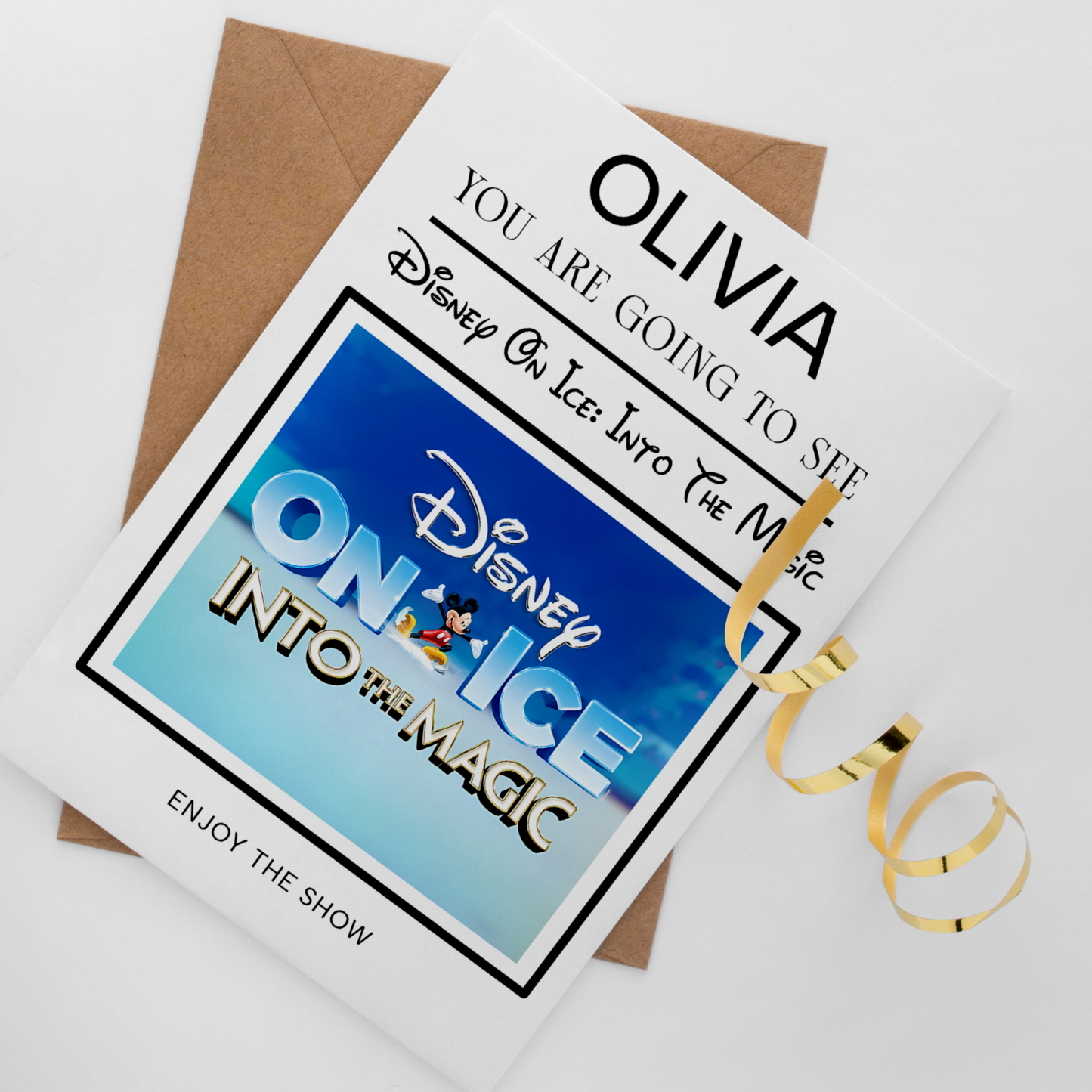 You Are Going To See Disney On Ice Into The Magic Personalised Birthday Card